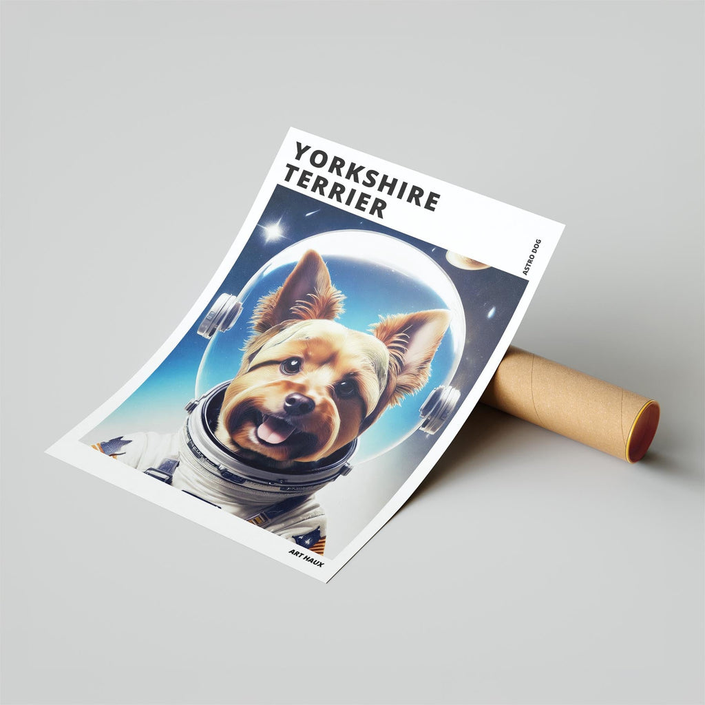 Yorkshire Terrier Astronaut Dog Series with Text Astro Dog image 6