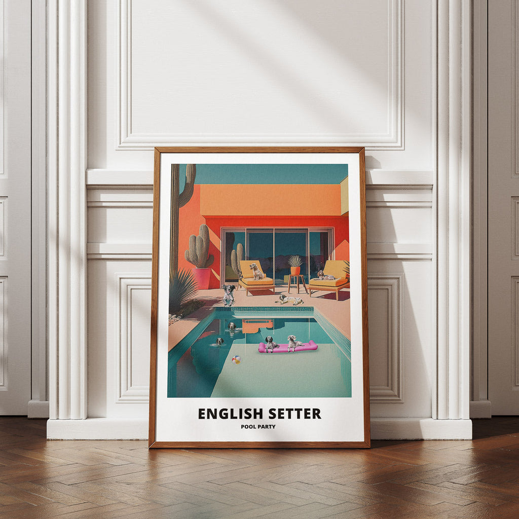 English Setter Pool Party image 4