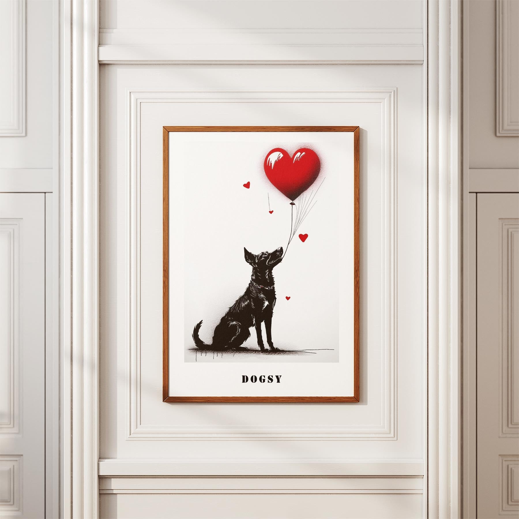 Kelpie DOGSY Series inspired by the Art of Banksy with text Dogsy image 3