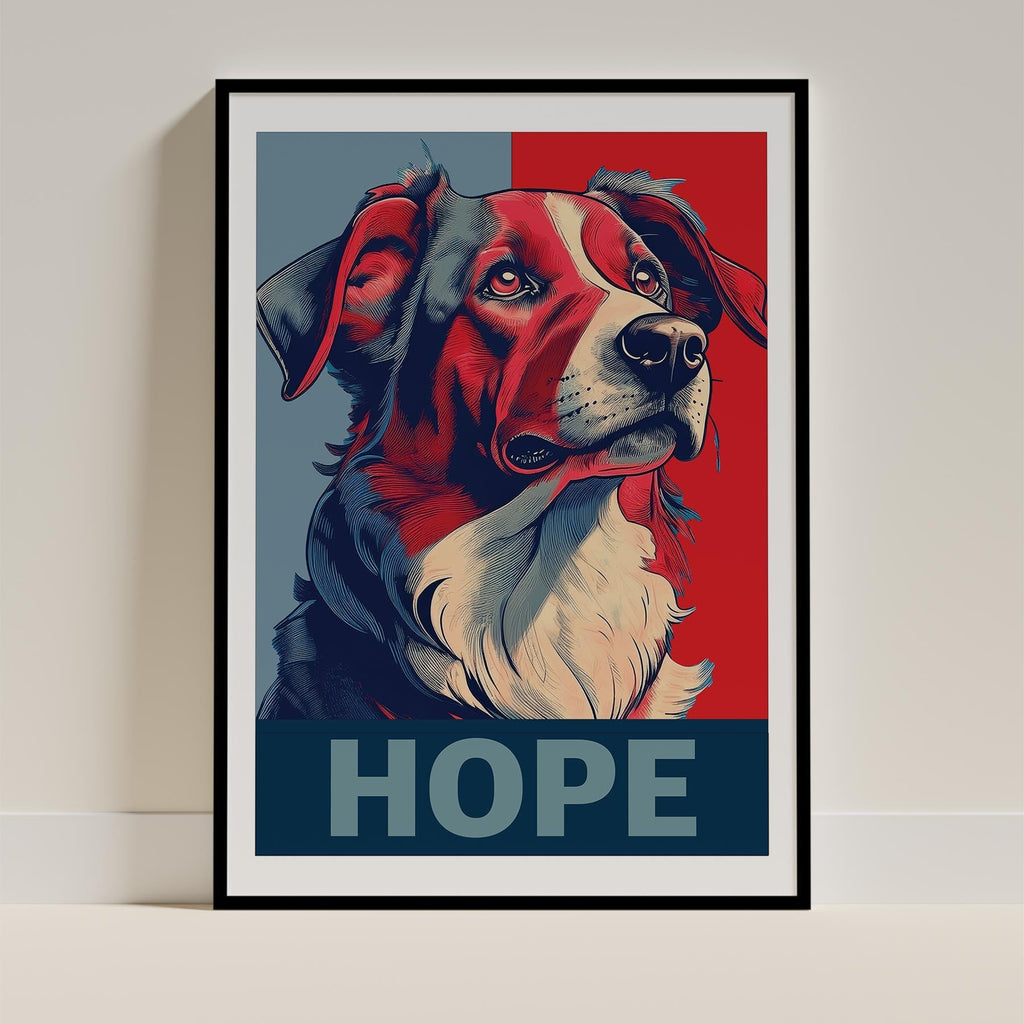 Border Collie HOPE Series Inspired by the Obama Poster image 0