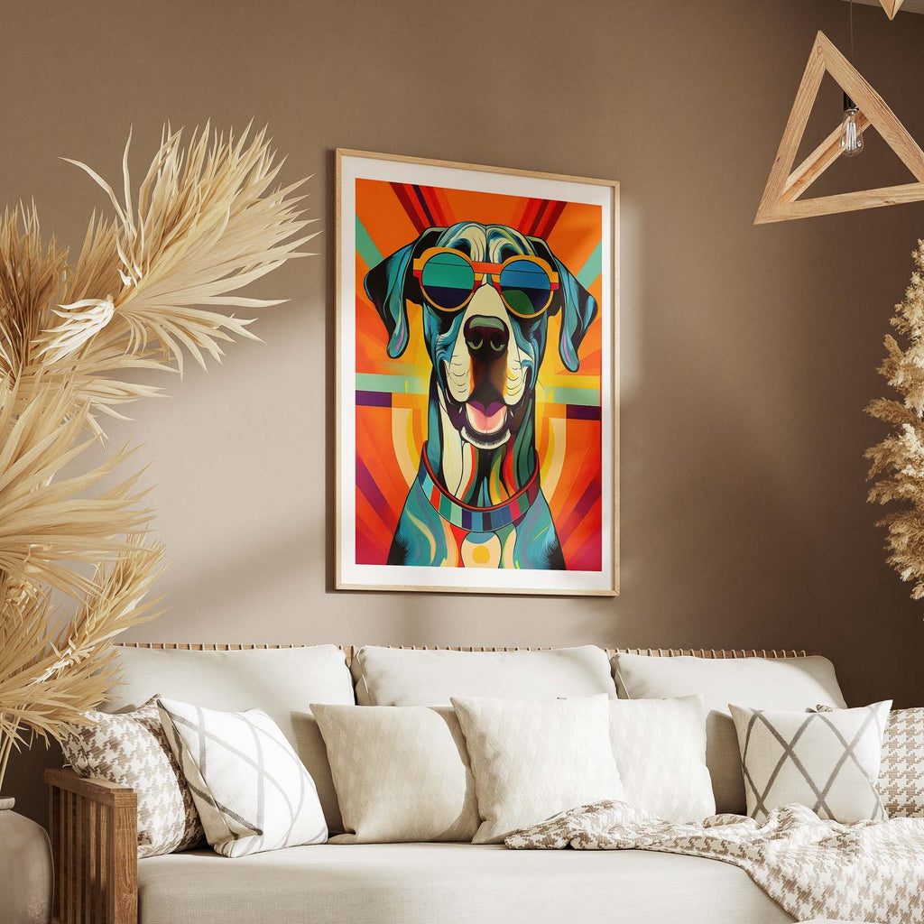 Great Dane In Colourful Sunnies 1 image 5
