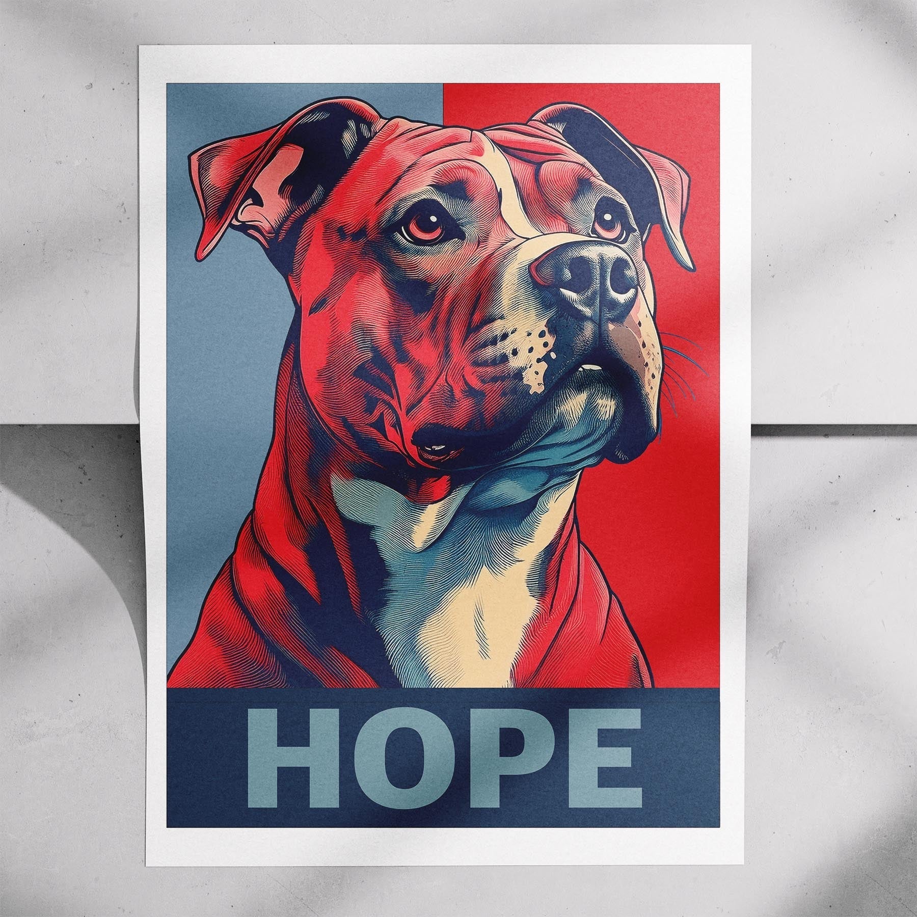 American Pitbull Terrier HOPE Series Inspired by the Obama Poster image 7