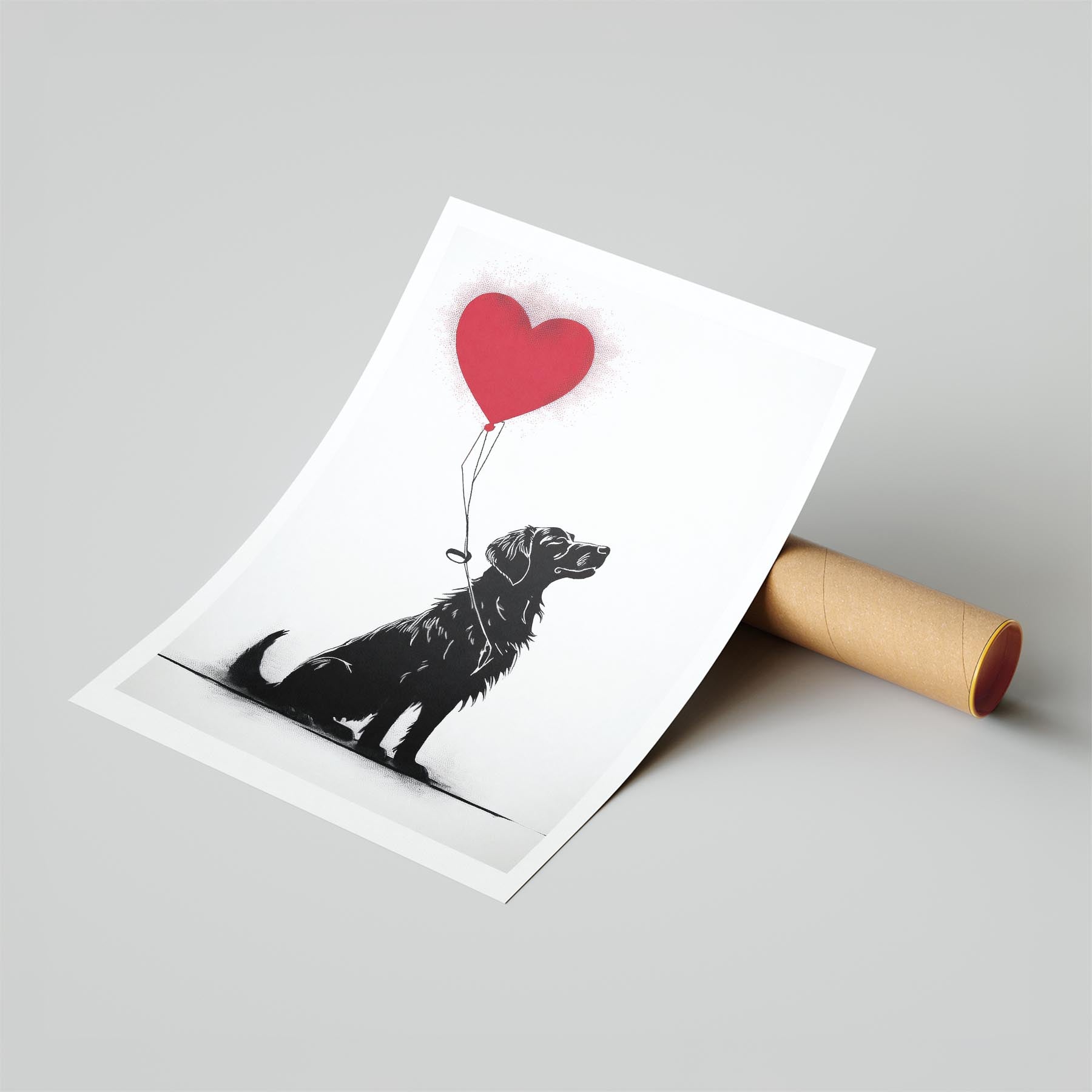 Golden Retriever DOGSY Series inspired by the Art of Banksy image 6