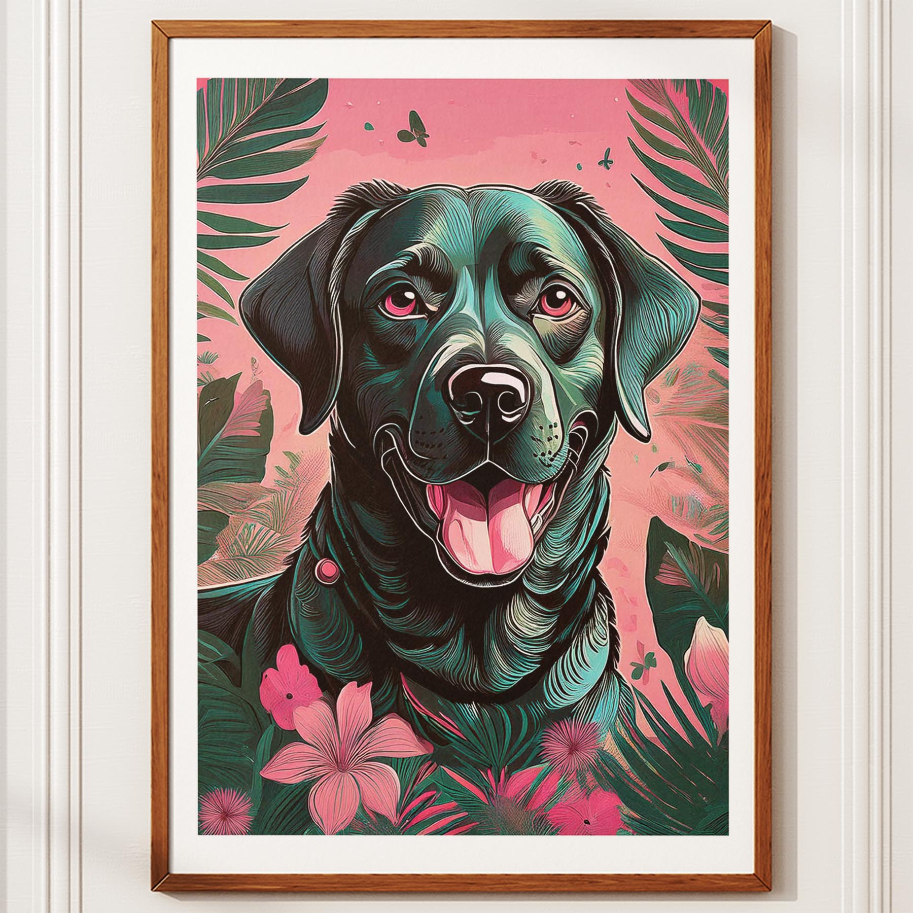 Labrador Retriever Flowery Dog image 10