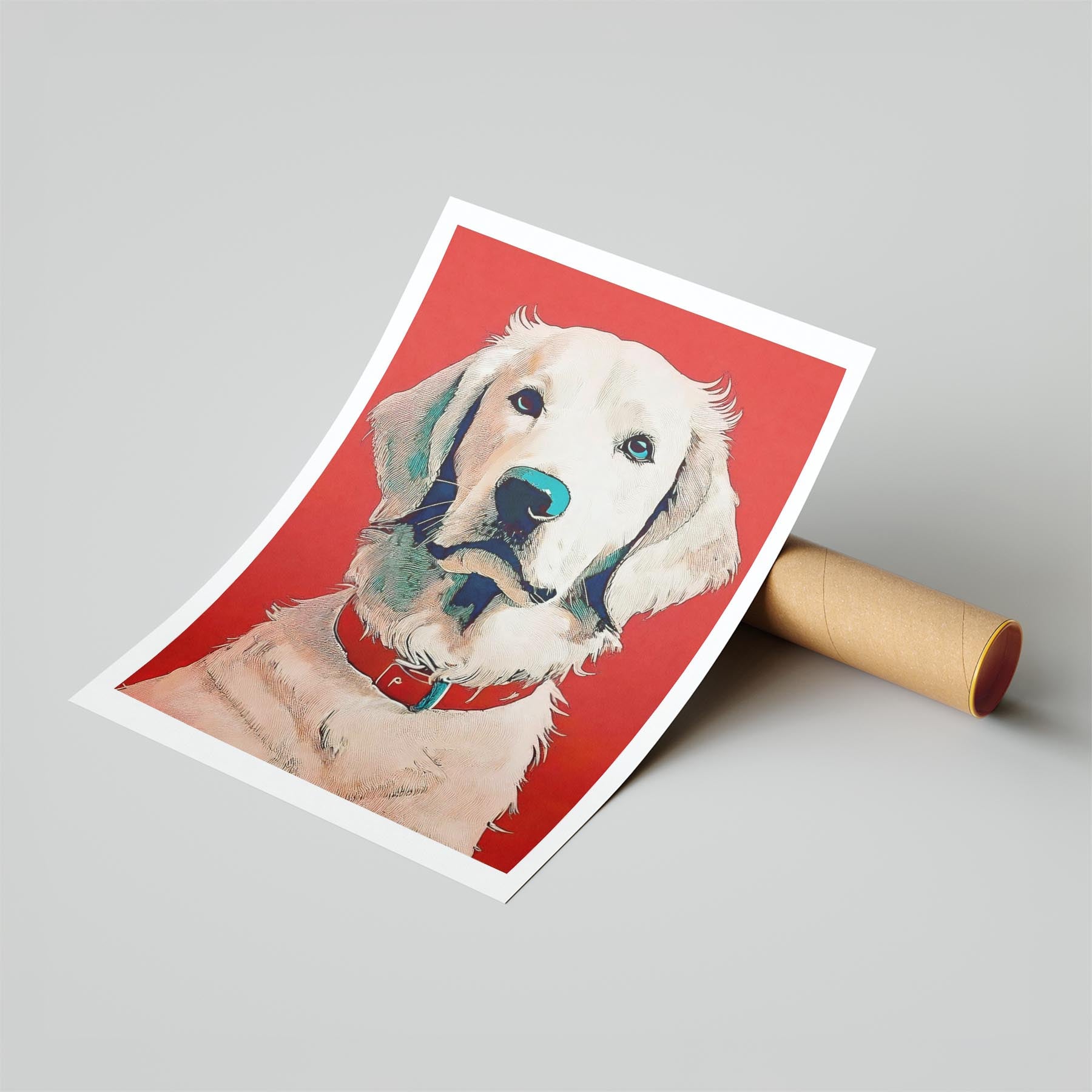 Curly Coated Retriever Red Dog Series image 6