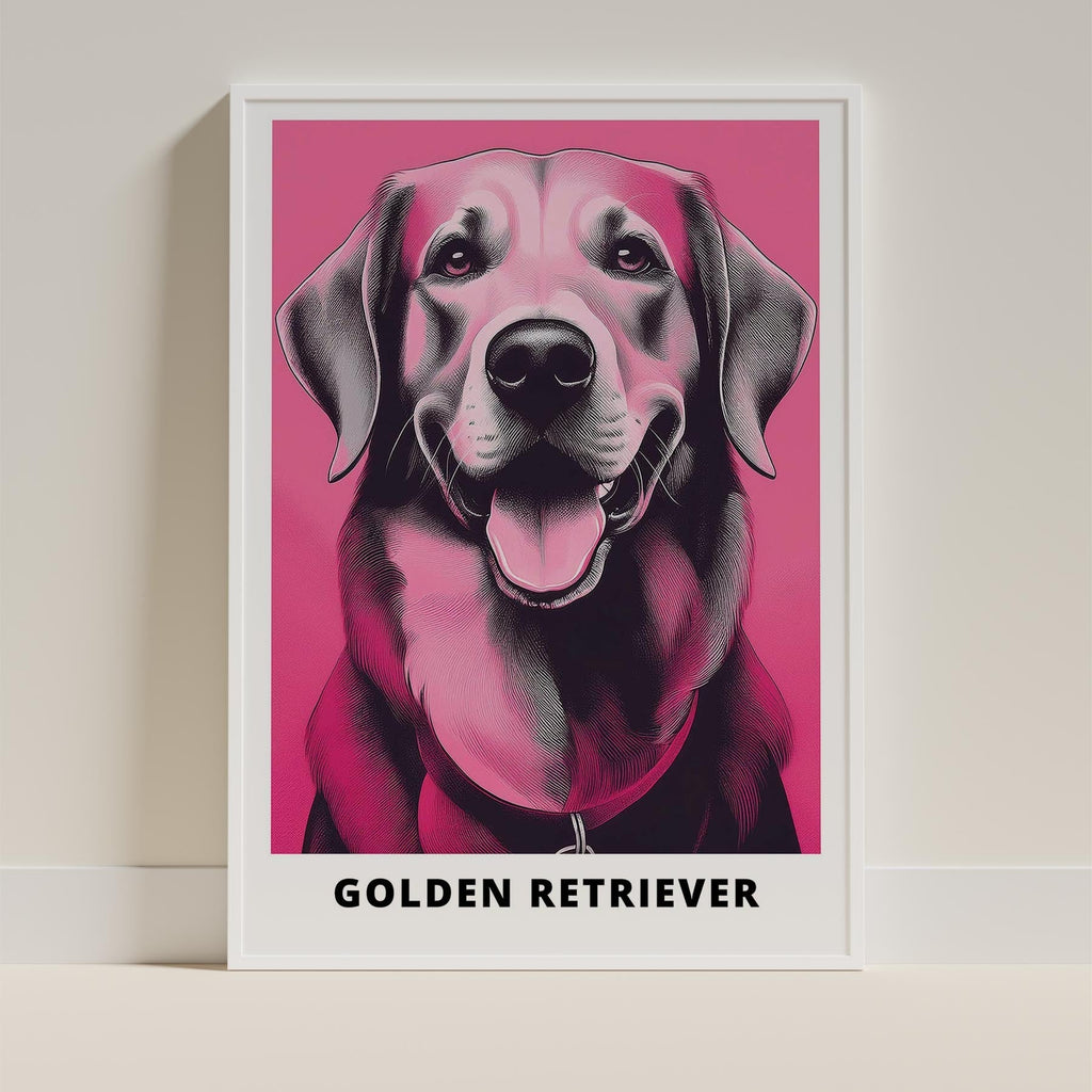 Golden Retriever Pink and Black Dog Series 2 image 9