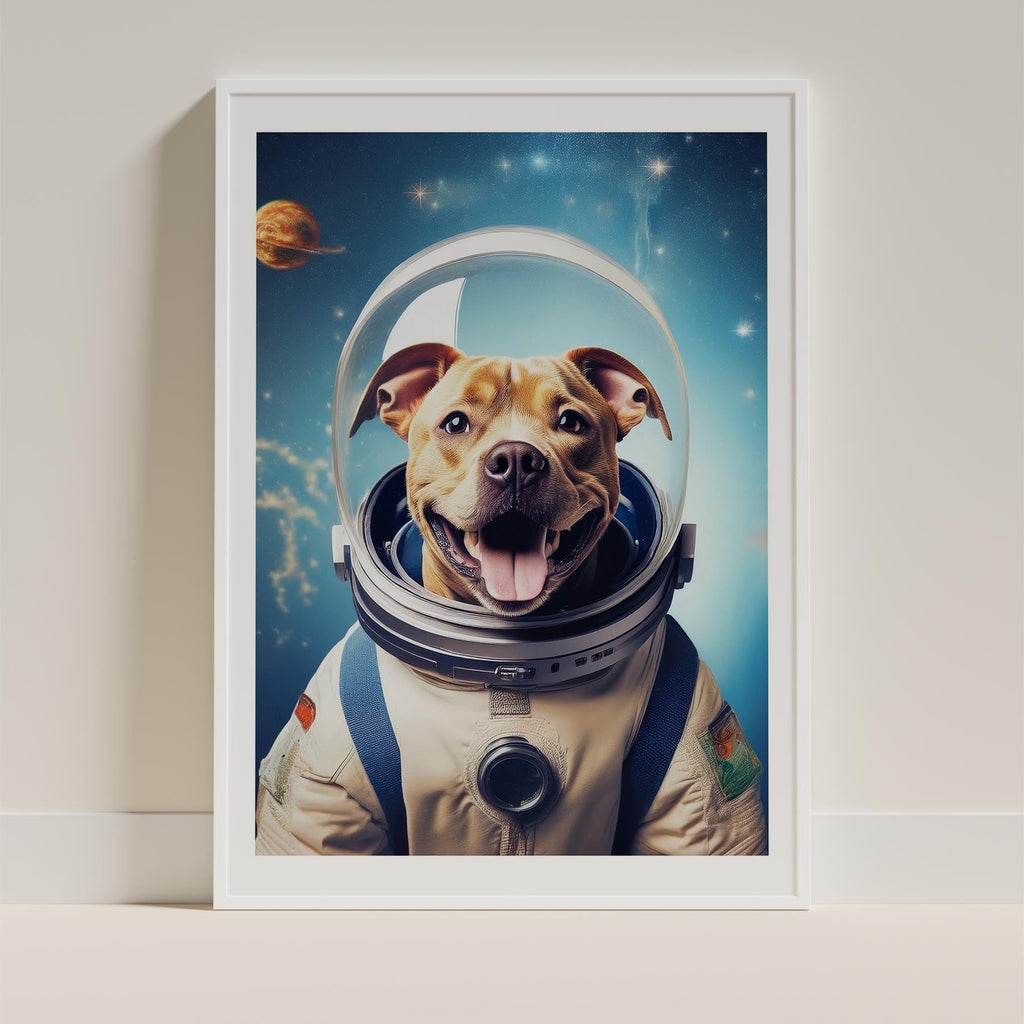 Staffordshire Bull Terrier Astronaut Dog Series image 9