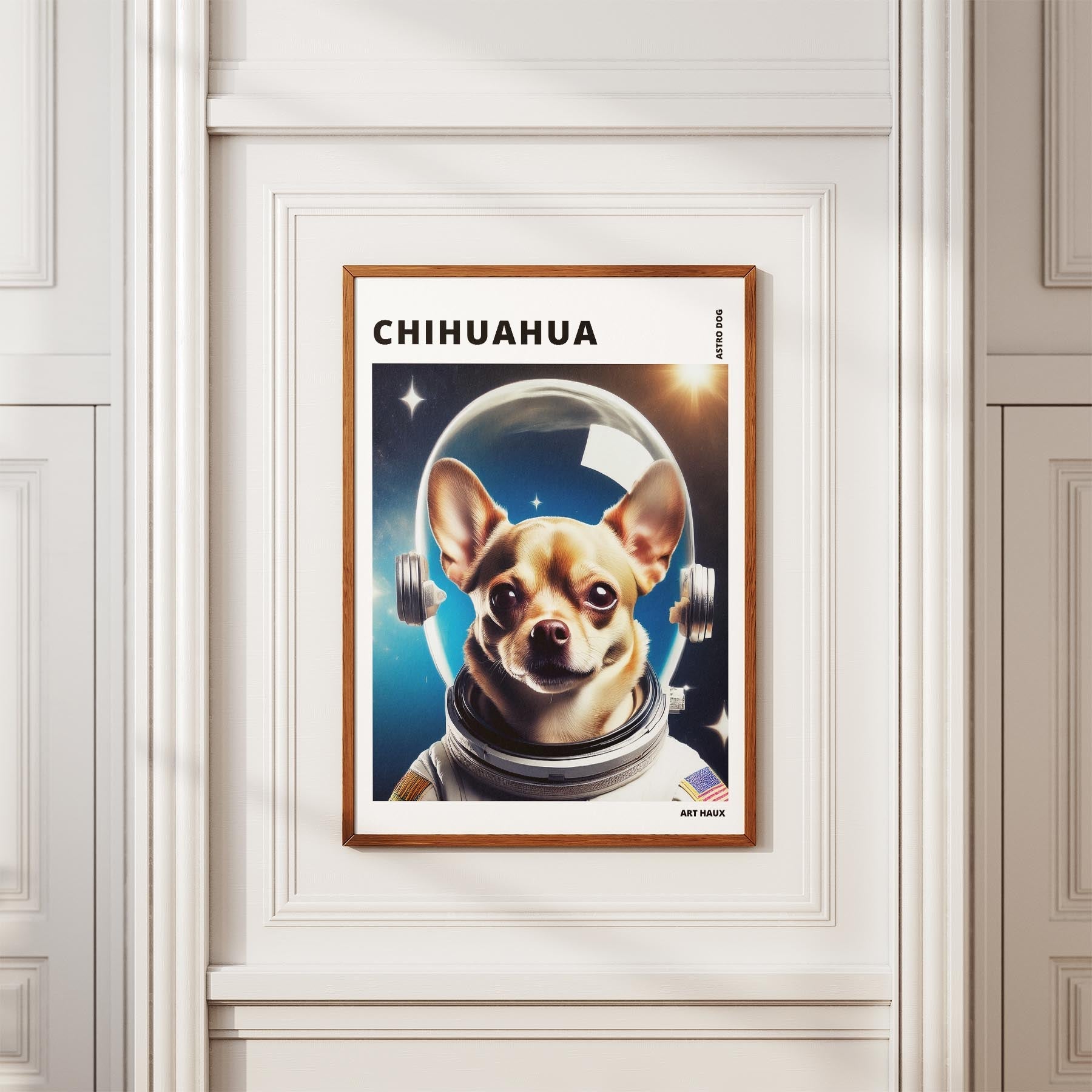 Chihuahua Astronaut Dog Series with Text Astro Dog image 3