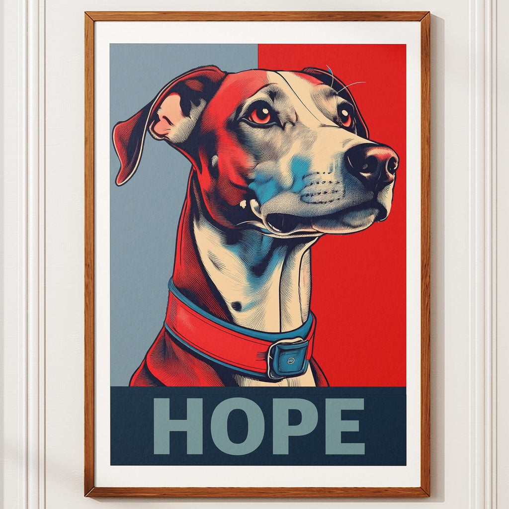 Whippet HOPE Series Inspired by the Obama Poster image 12