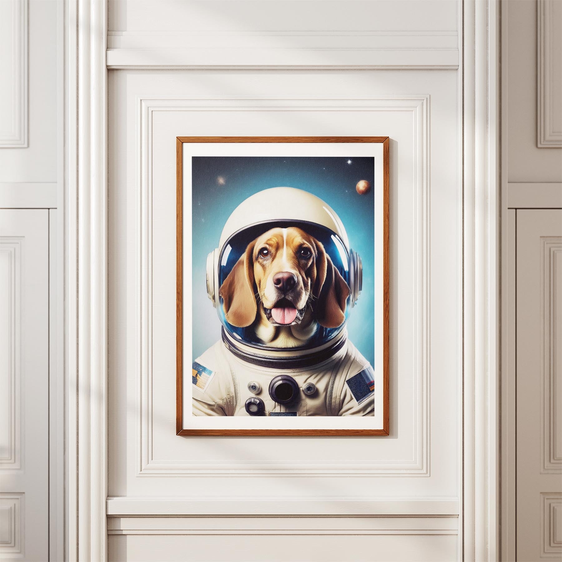 Basset Hound Astronaut Dog Series image 3