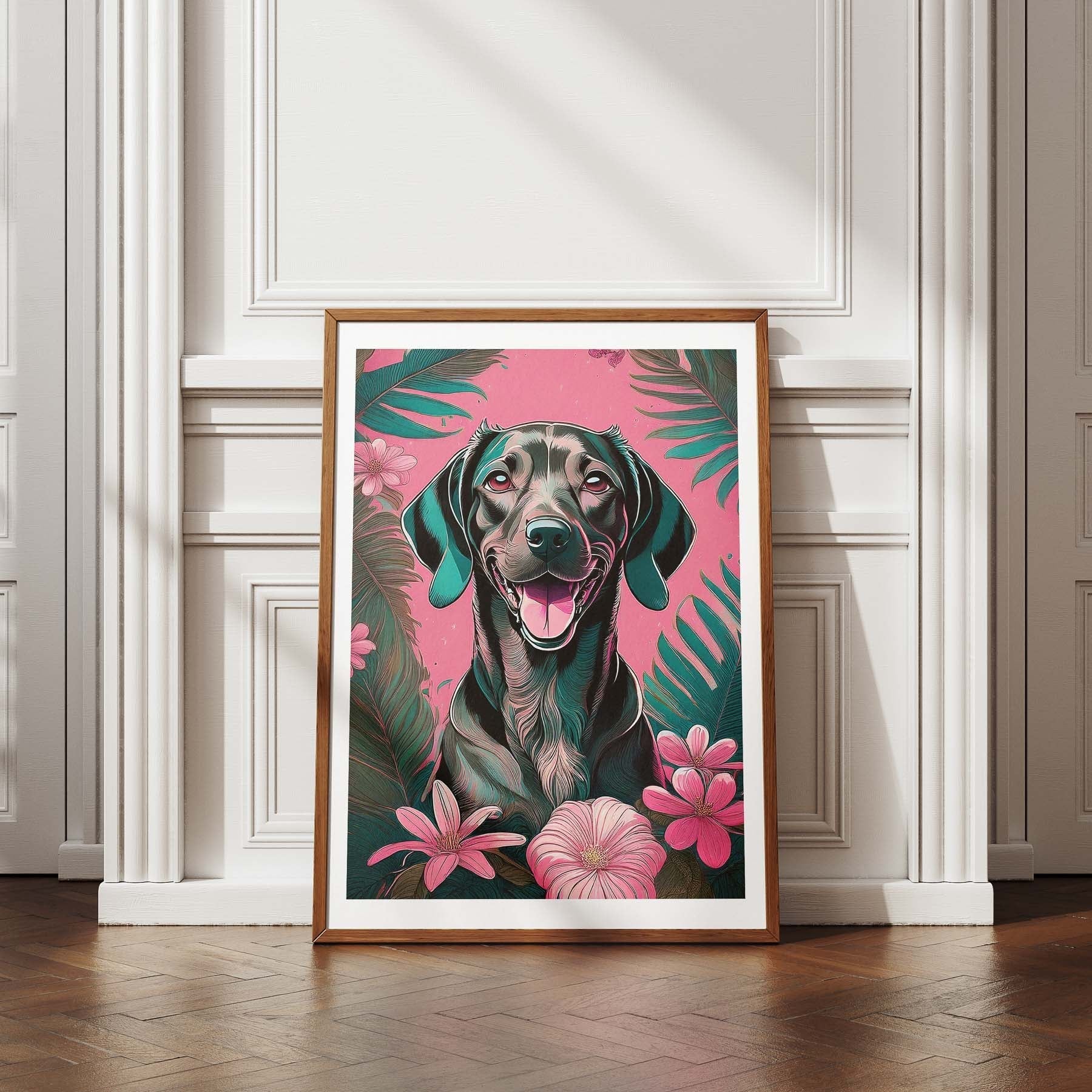 Vizsla Flowery Dog image 4