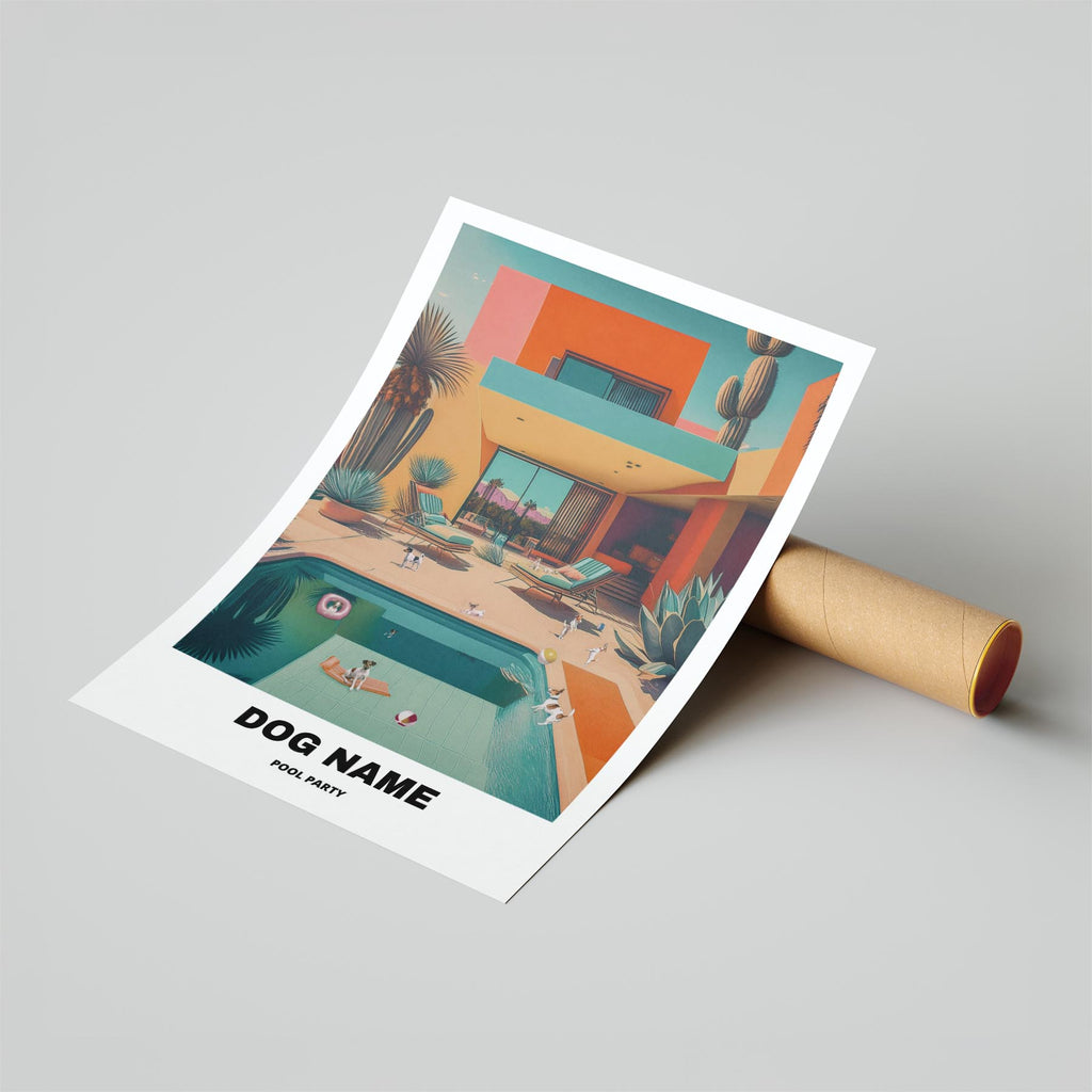 Fox Terrier Custom Pool Party WITH TEXT image 6