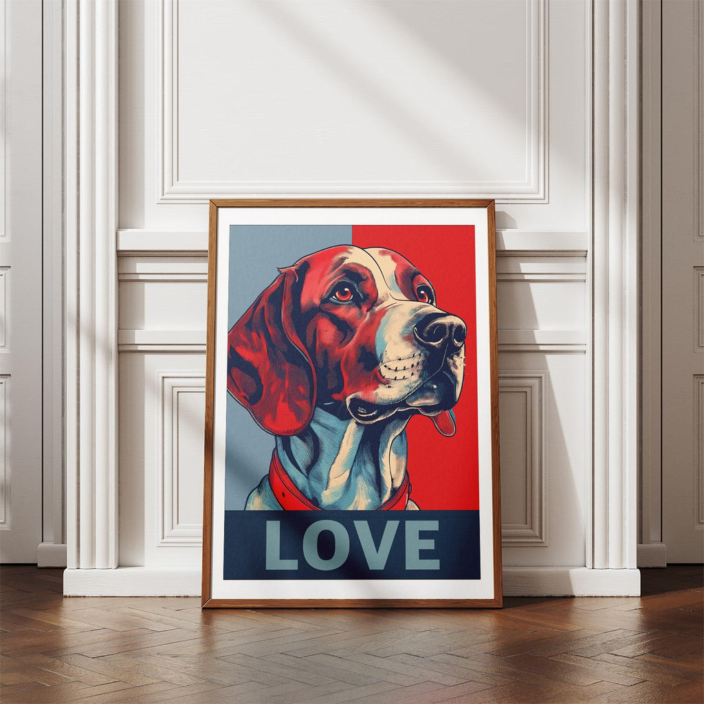 English Setter LOVE Series Inspired by the Obama Poster image 4