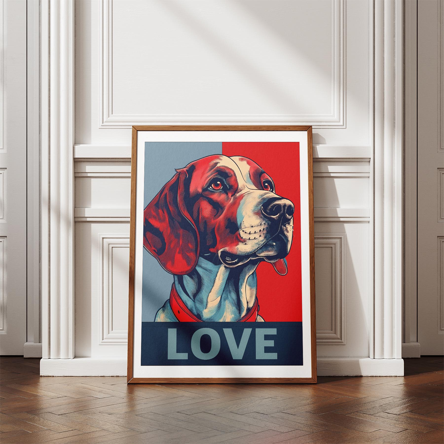 English Setter LOVE Series Inspired by the Obama Poster image 4