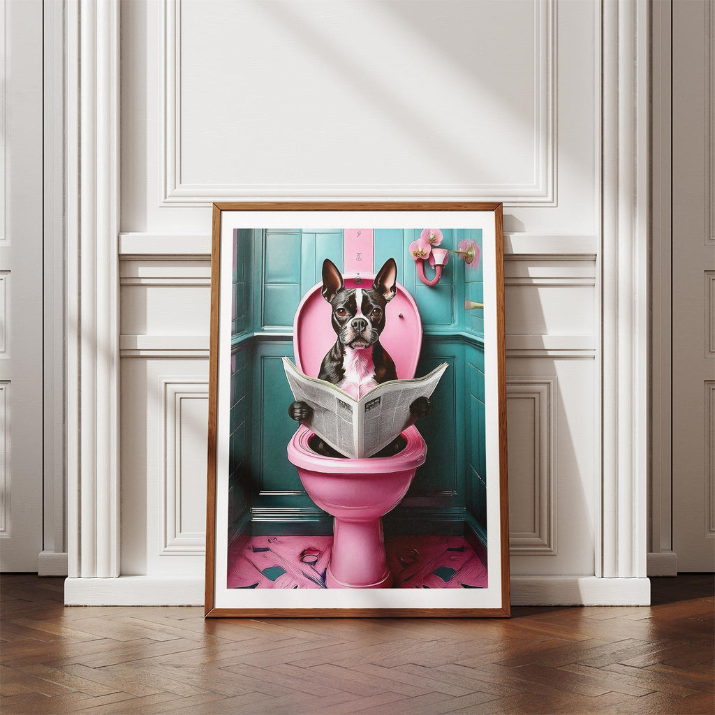 Boston Terrier Toilet Humour Dog Series 5 image 4