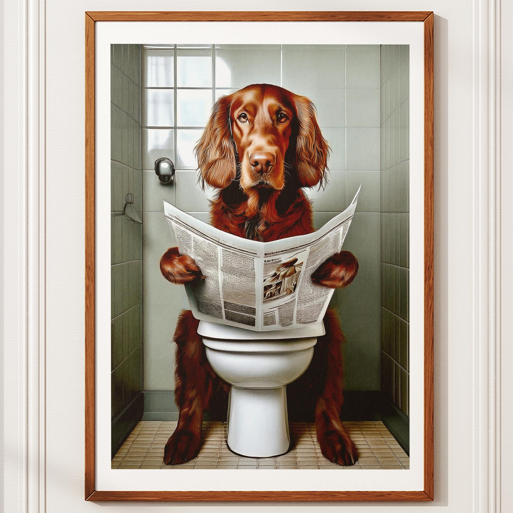 Irish Setter Toilet Humour Dog Series image 10