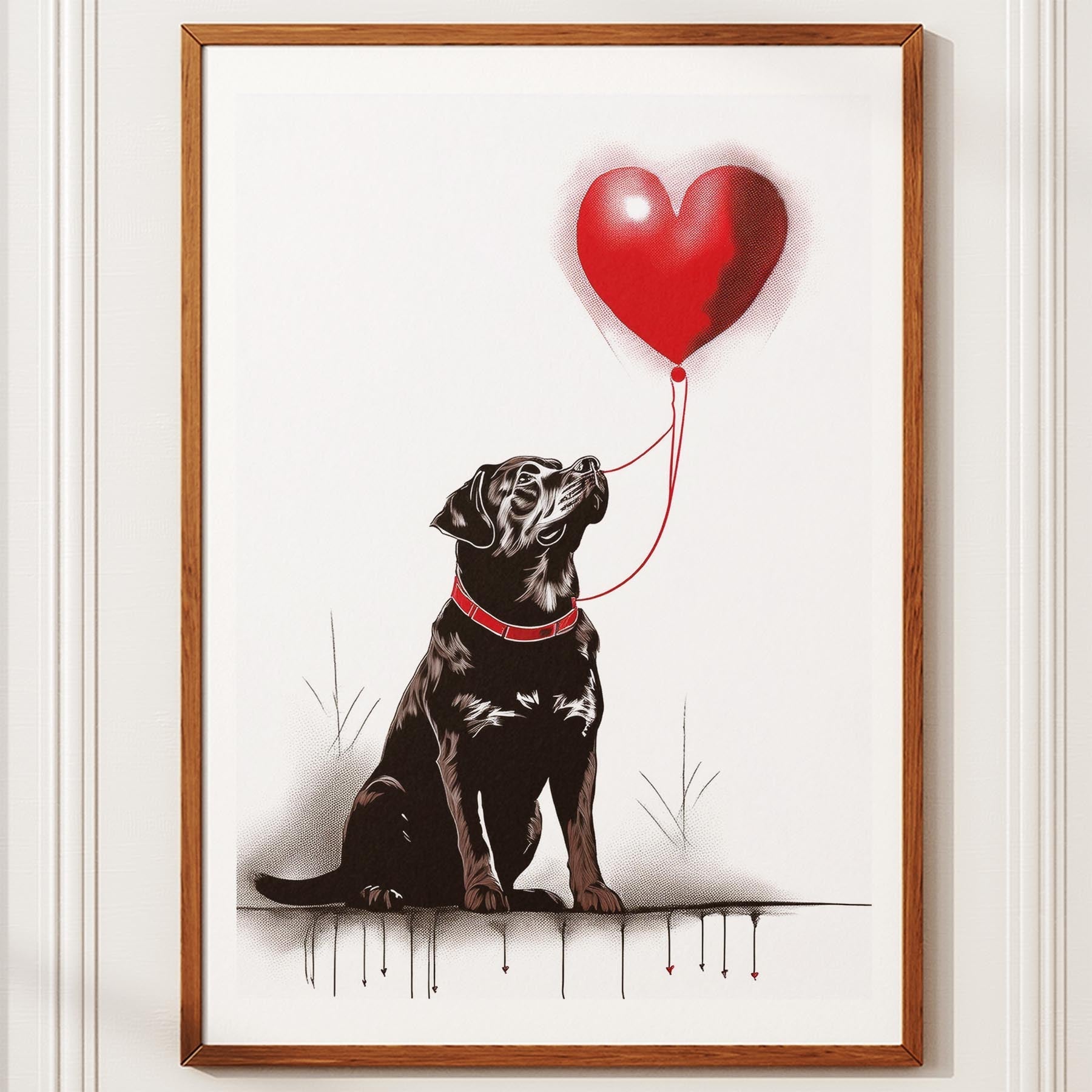 Rottweiler DOGSY Series inspired by the Art of Banksy image 10