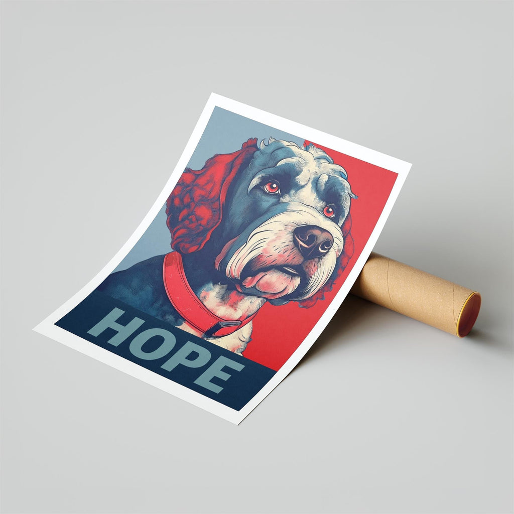 Spanish Water Dog HOPE Series Inspired by the Obama Poster image 6