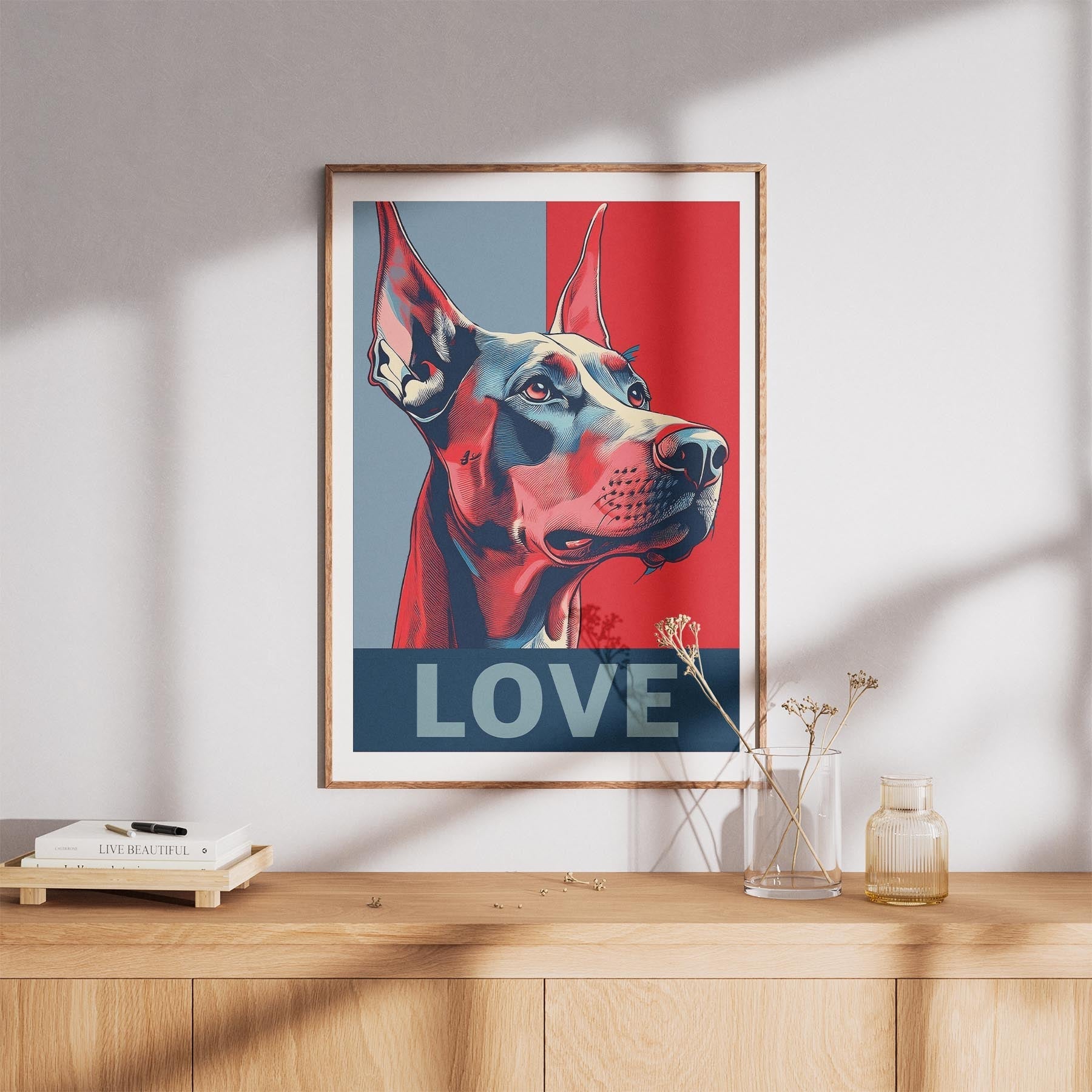 Doberman LOVE Series Inspired by the Obama Poster image 8