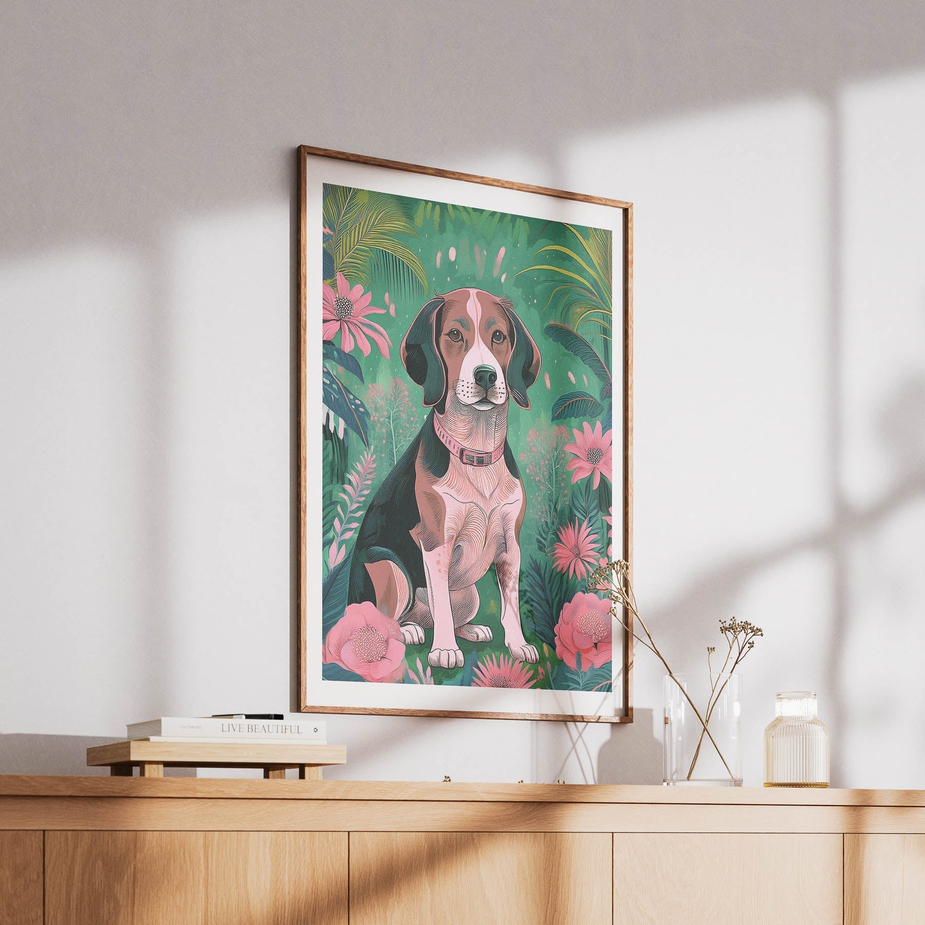 Basset Hound Flowery Dog image 15