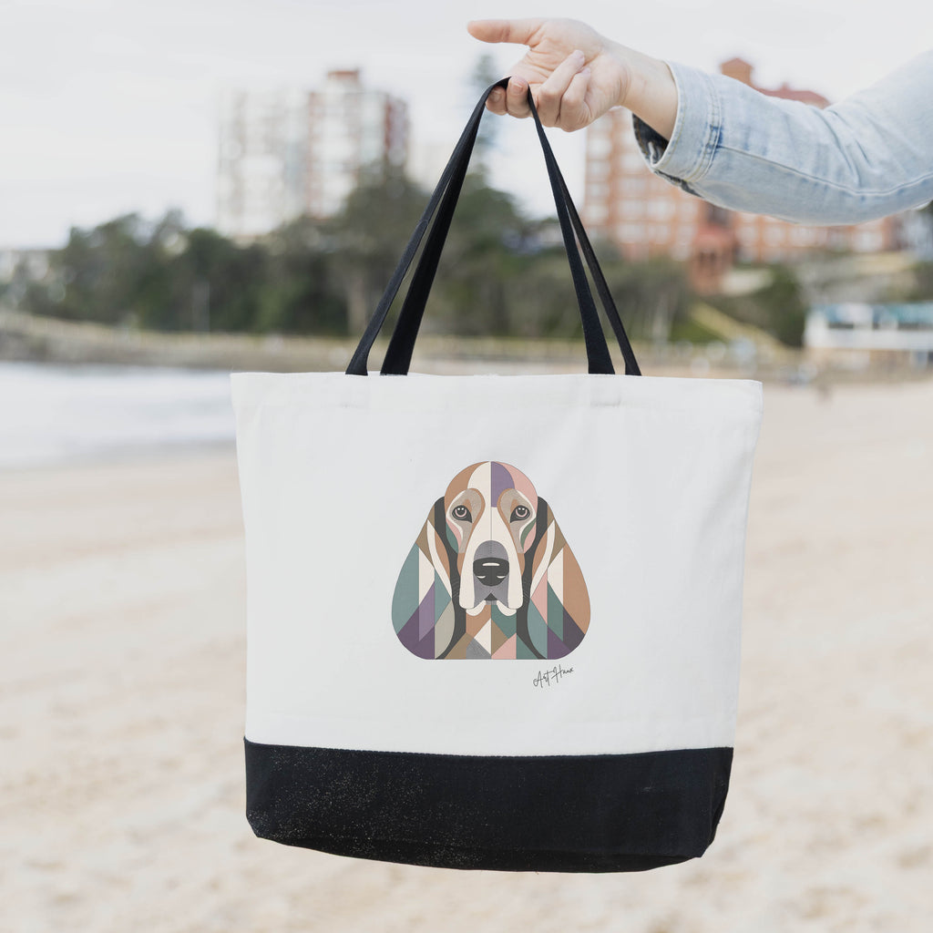 Basset Hound Vintage Chic Graphic Bag image 1