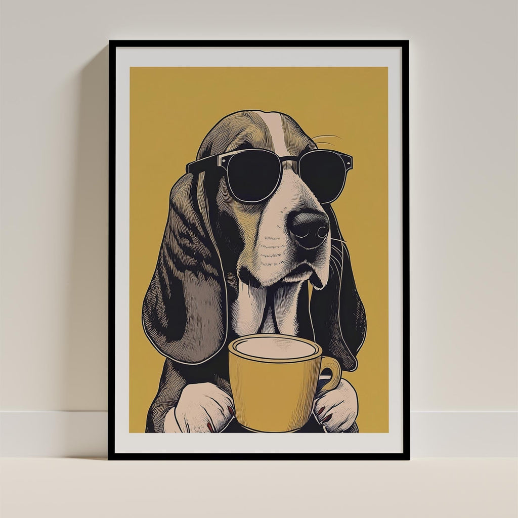 Basseet Hound Chillin Coffee Dog image 12
