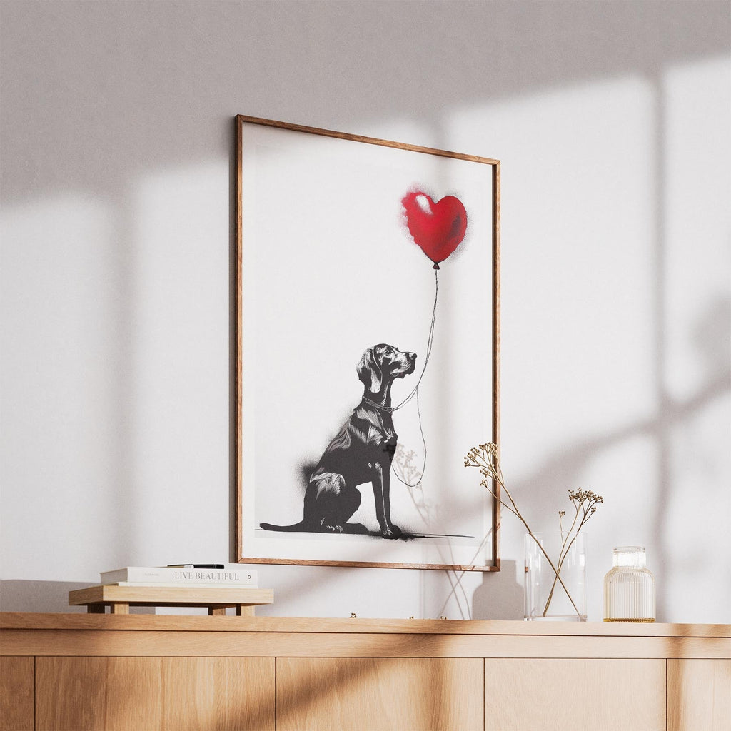 Hungarian Vizsla DOGSY Series inspired by the Art of Banksy image 5