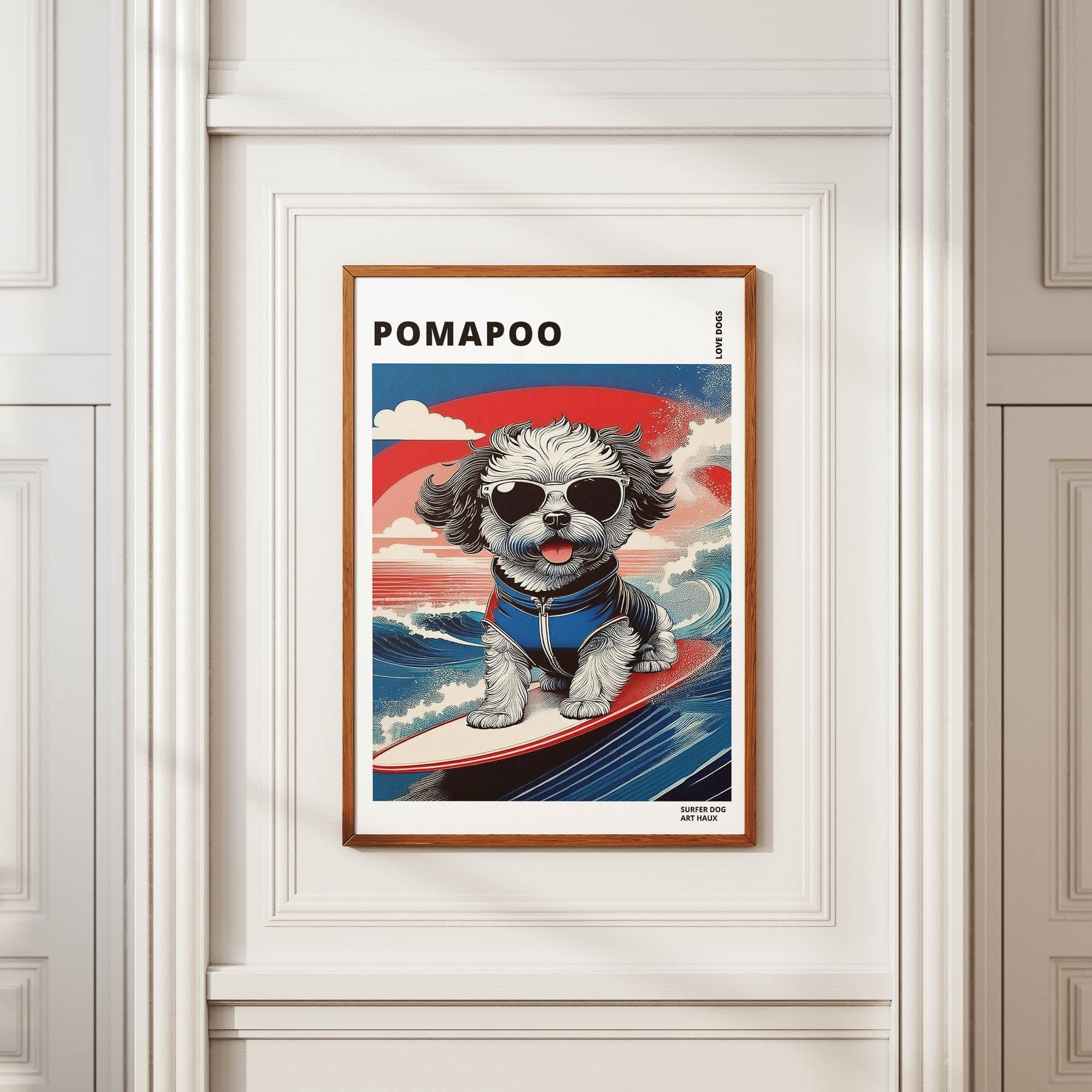 Pomapoo Hokosai Surfer Dogs 1 image 2