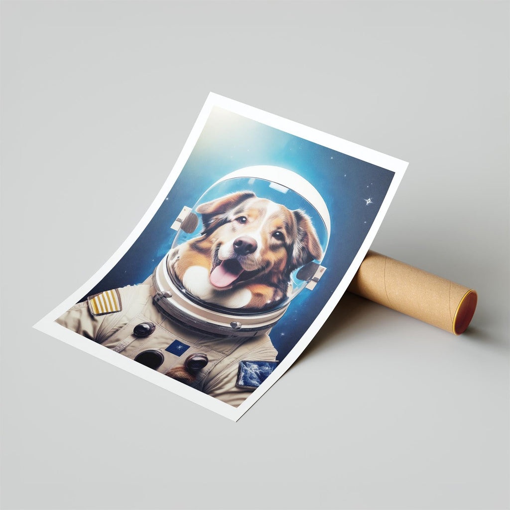 Australian Shepherd Astronaut Dog Series image 6