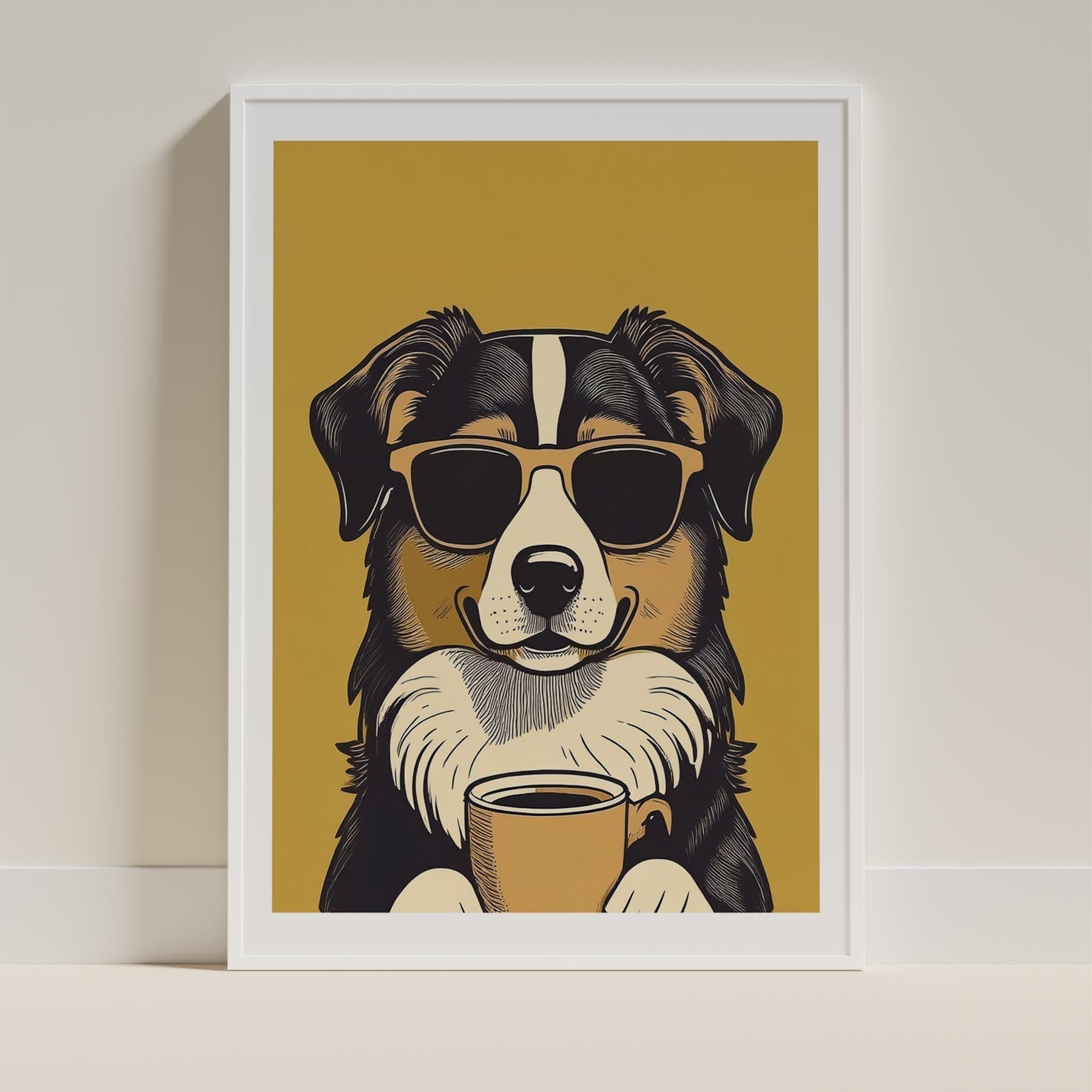 Austrlaian Shepherd Chillin Coffee Dog image 11