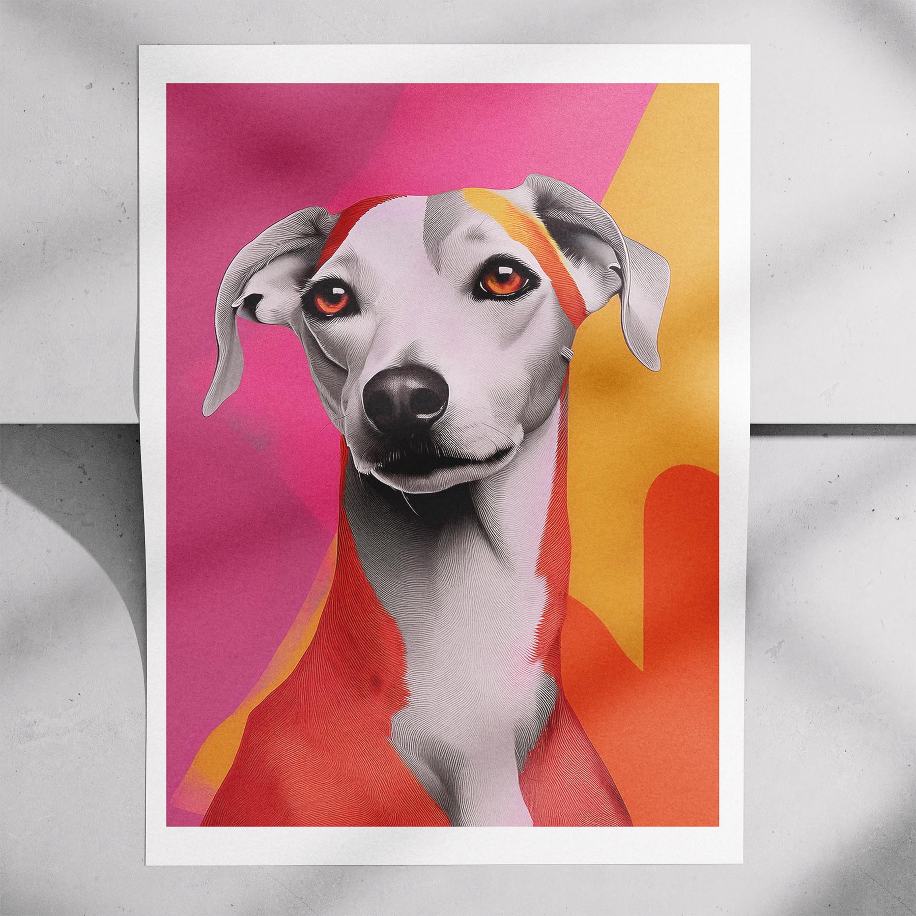 Whippet Modern Pop Dog Series image 7