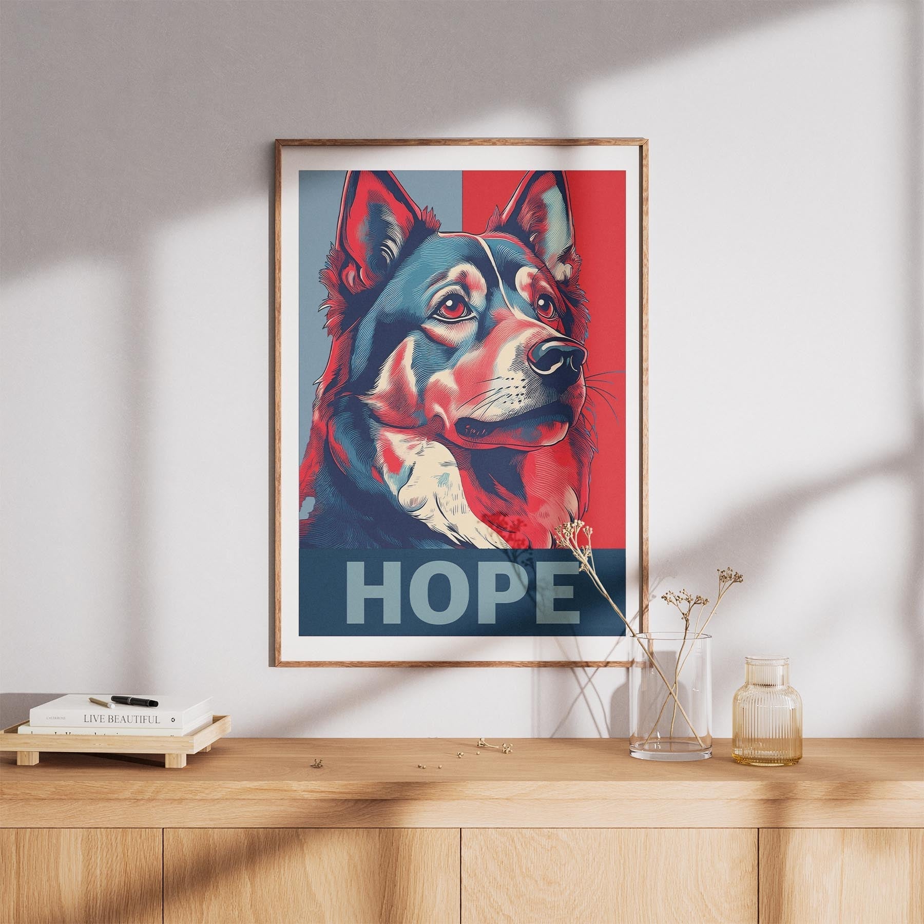 Finnish Lapphund HOPE Series Inspired by the Obama Poster image 8
