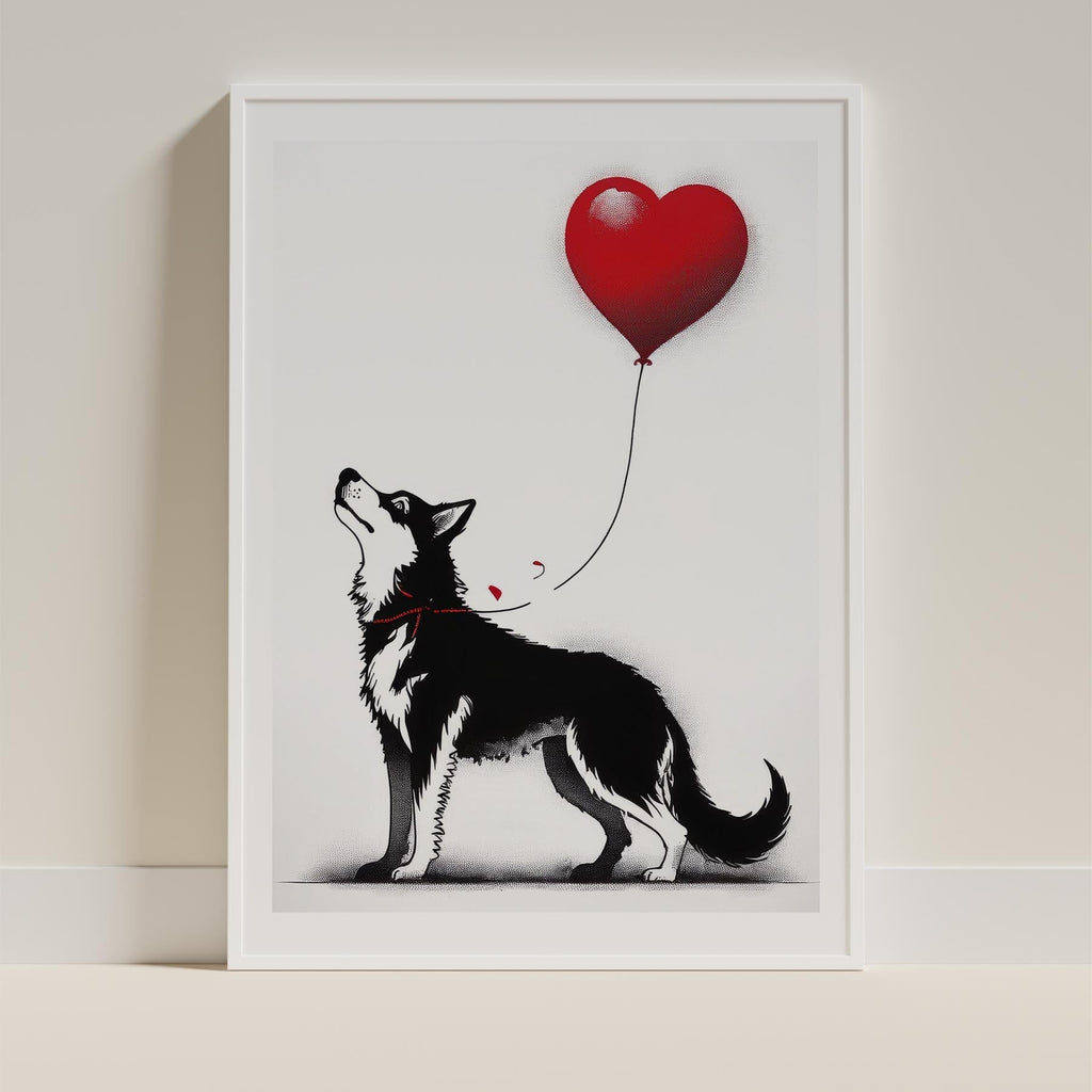 Siberian Husky DOGSY Series inspired by the Art of Banksy image 9