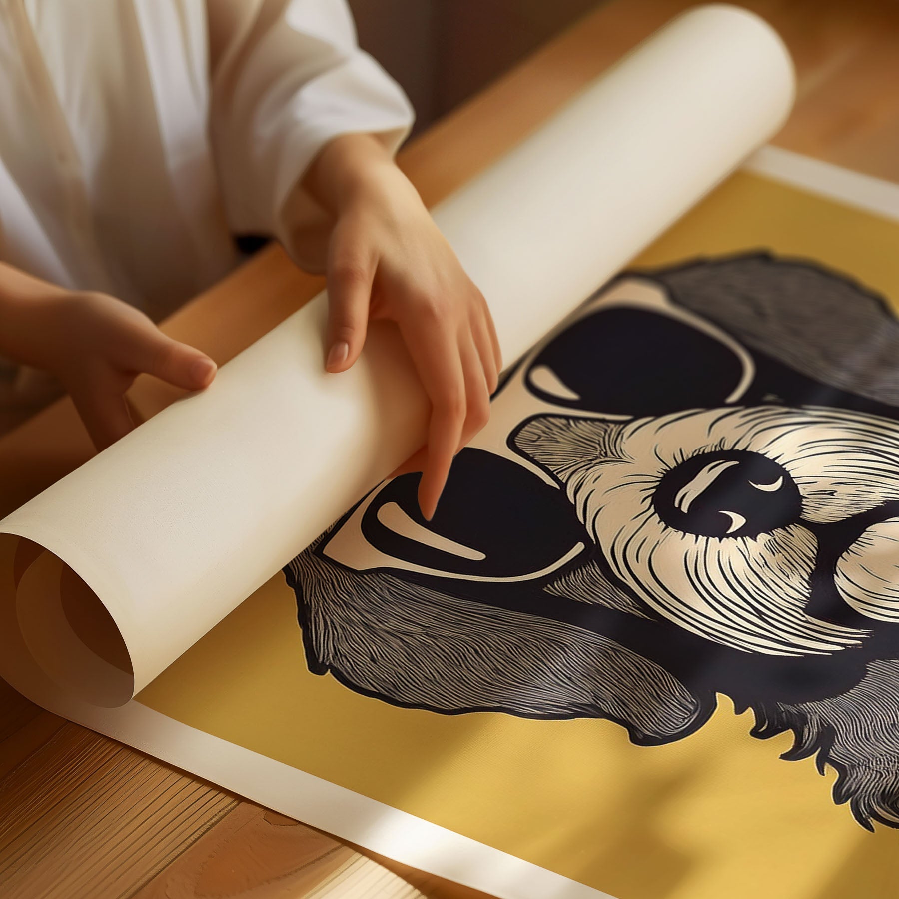 Labradoddle 2 Chillin Coffee Dog image 3