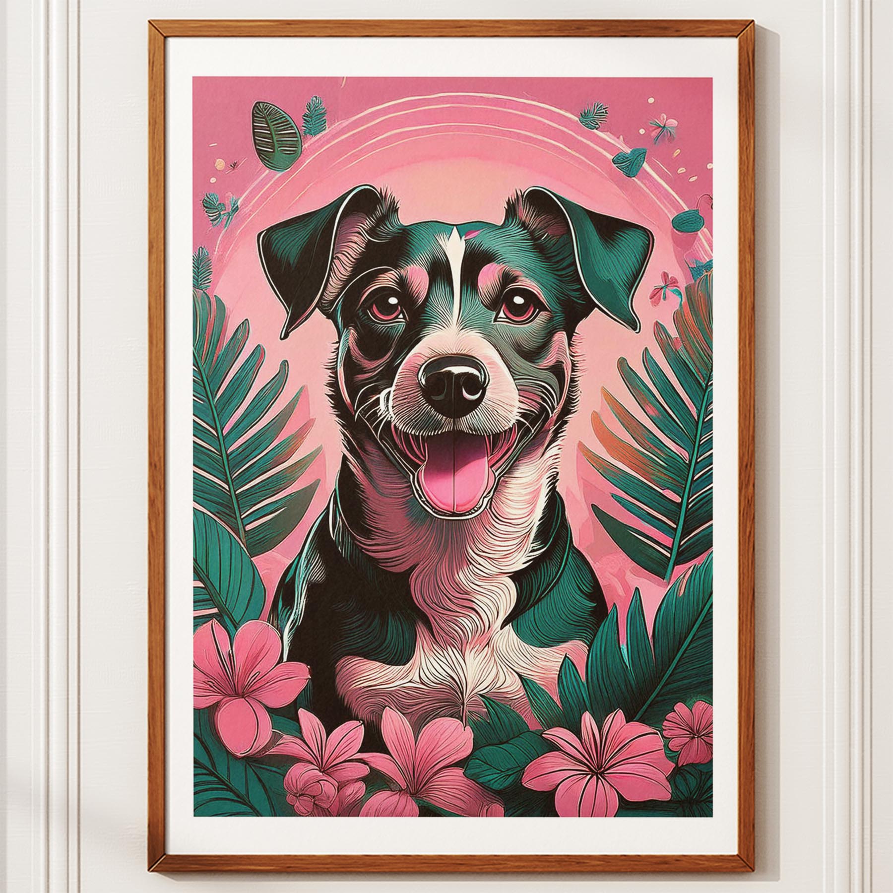 Jack Russell Flowery Dog image 10