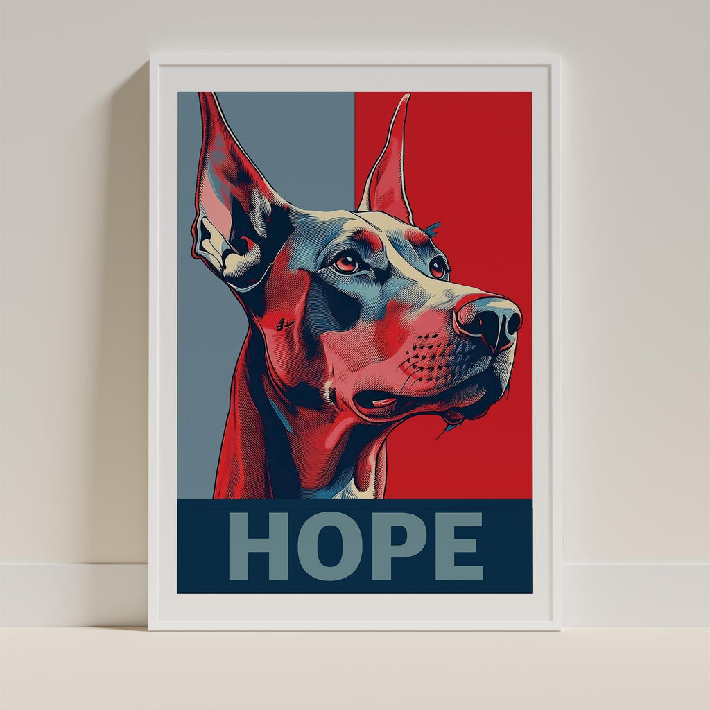 Doberman HOPE Series Inspired by the Obama Poster image 11