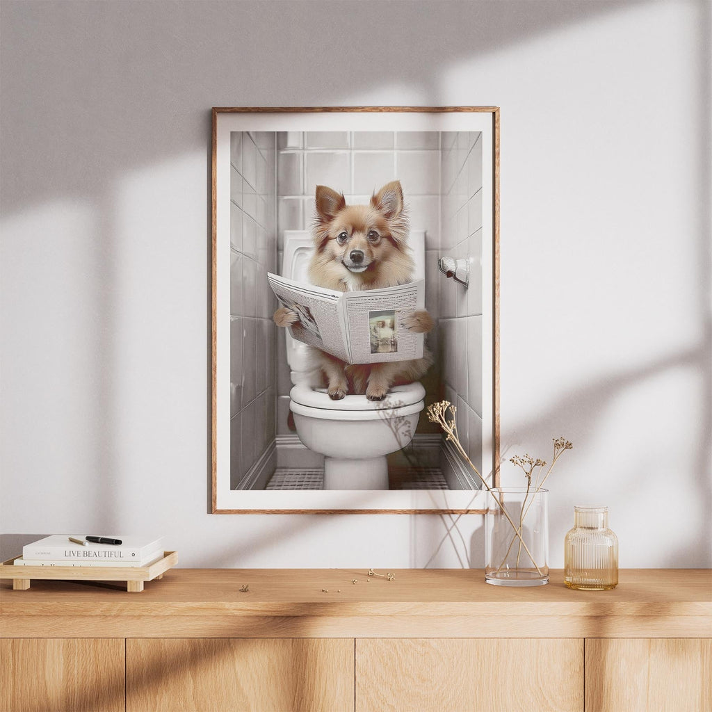 German Spitz Toilet Humour Dog Series image 8