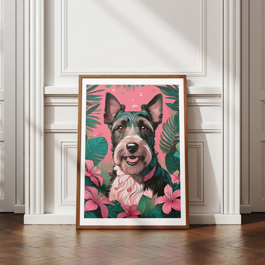 Fox Terrierv 1 Flowery Dog image 4