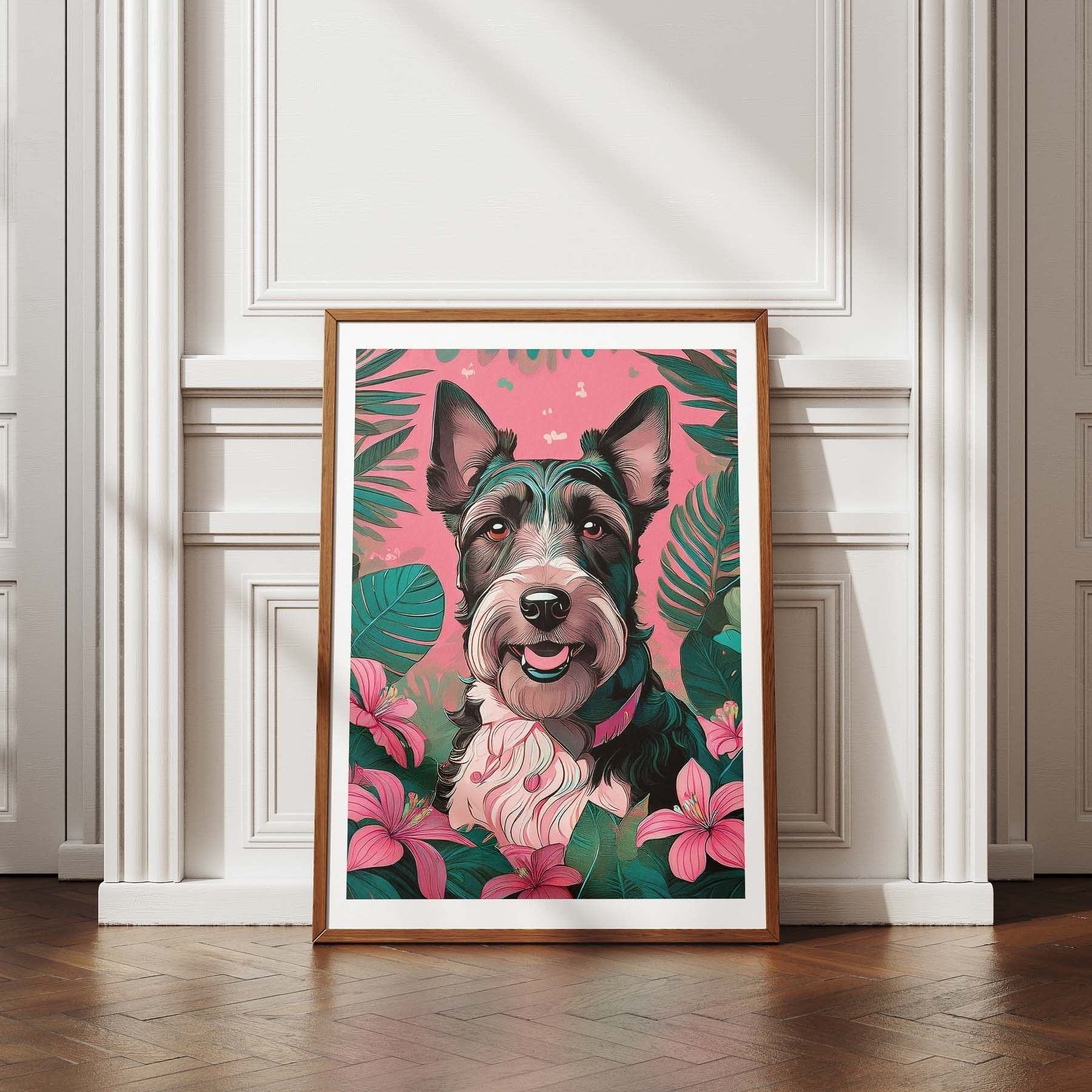 Fox Terrierv 1 Flowery Dog image 4