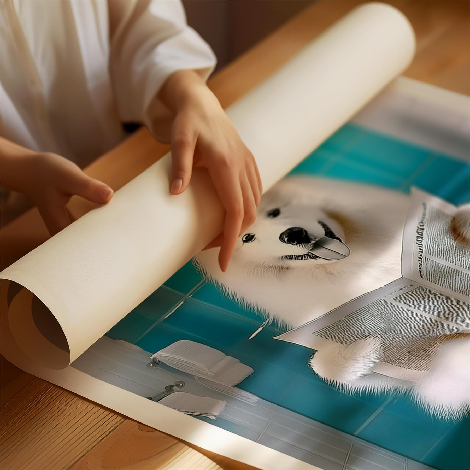 Samoyed Toilet Humour Dog Series image 1