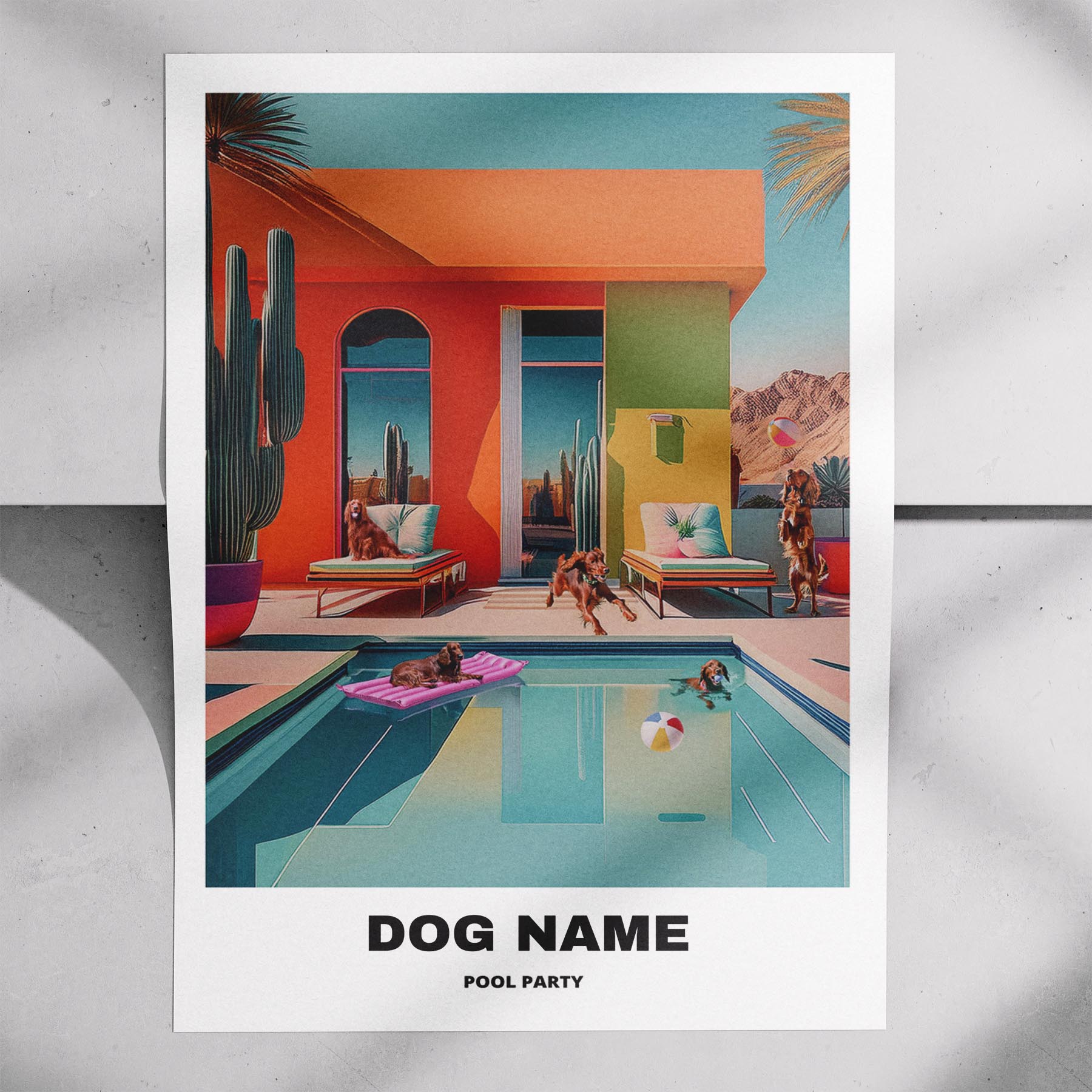 Irish Setter Custom Pool Party WITH TEXT image 7