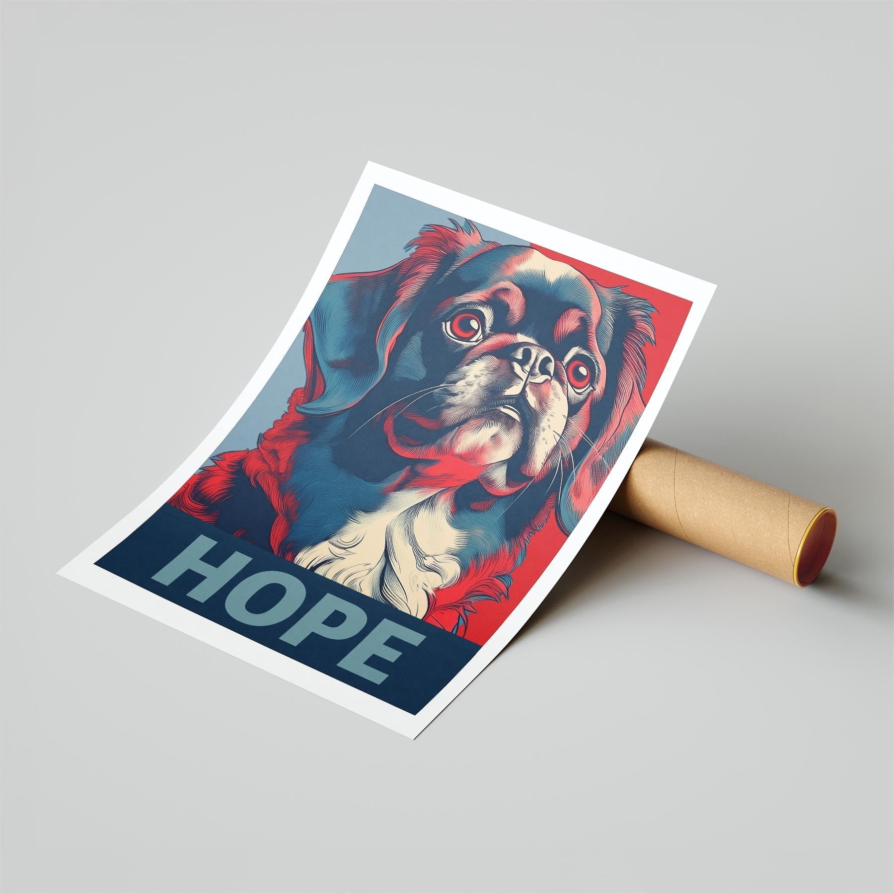 Pekingese HOPE Series Inspired by the Obama Poster image 6