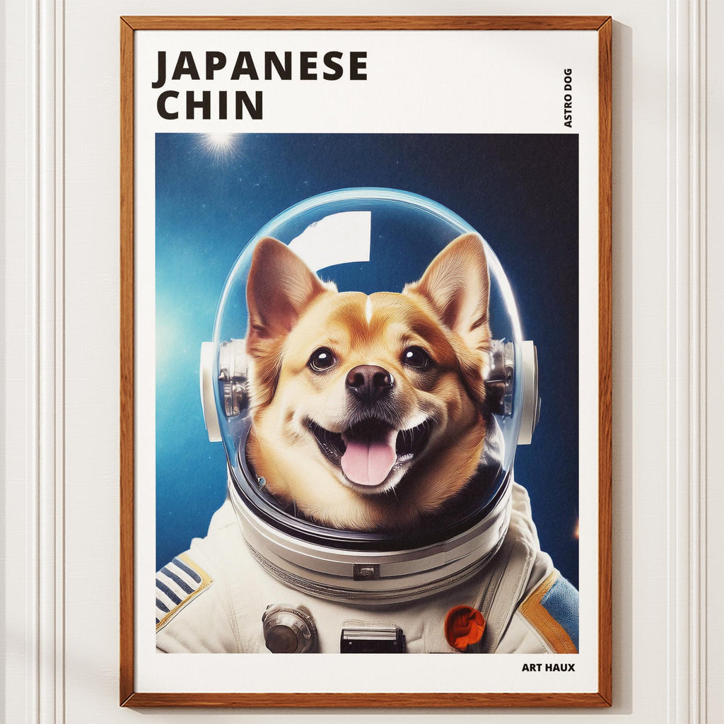 Japanese Chin Astronaut Dog Series with Text Astro Dog image 10
