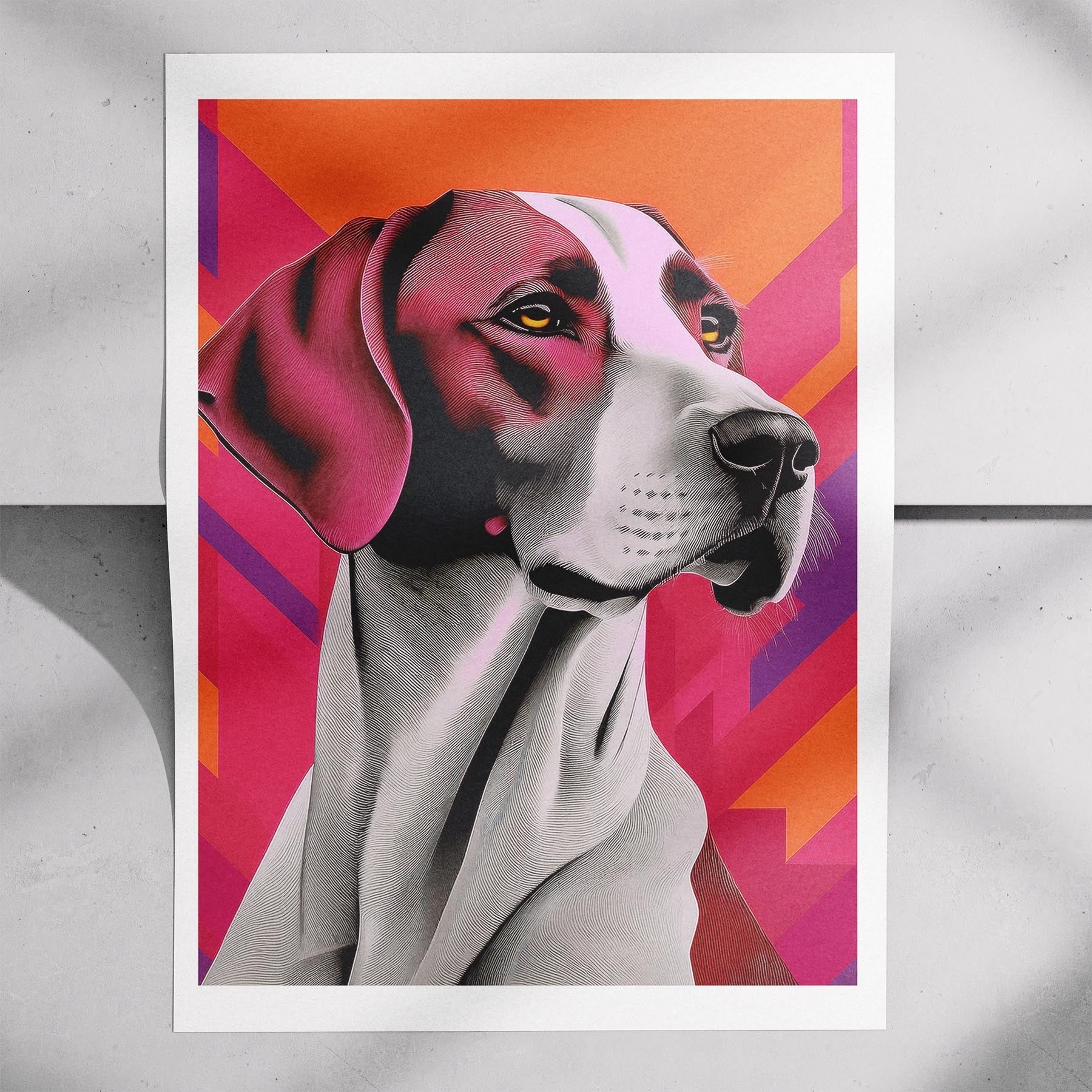 English Pointer Modern Pop Dog Series image 7