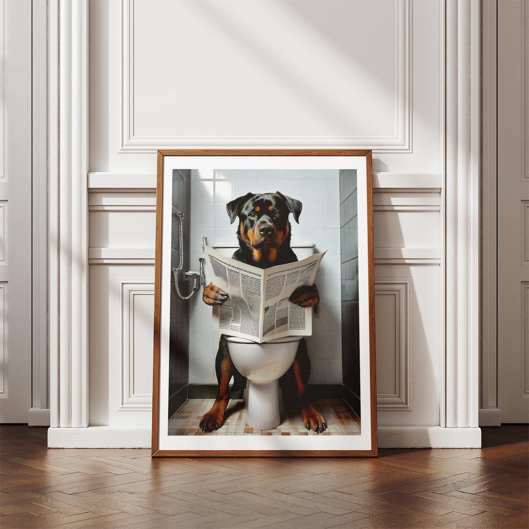 Rottweiler Toilet Humour Dog Series 2 image 4