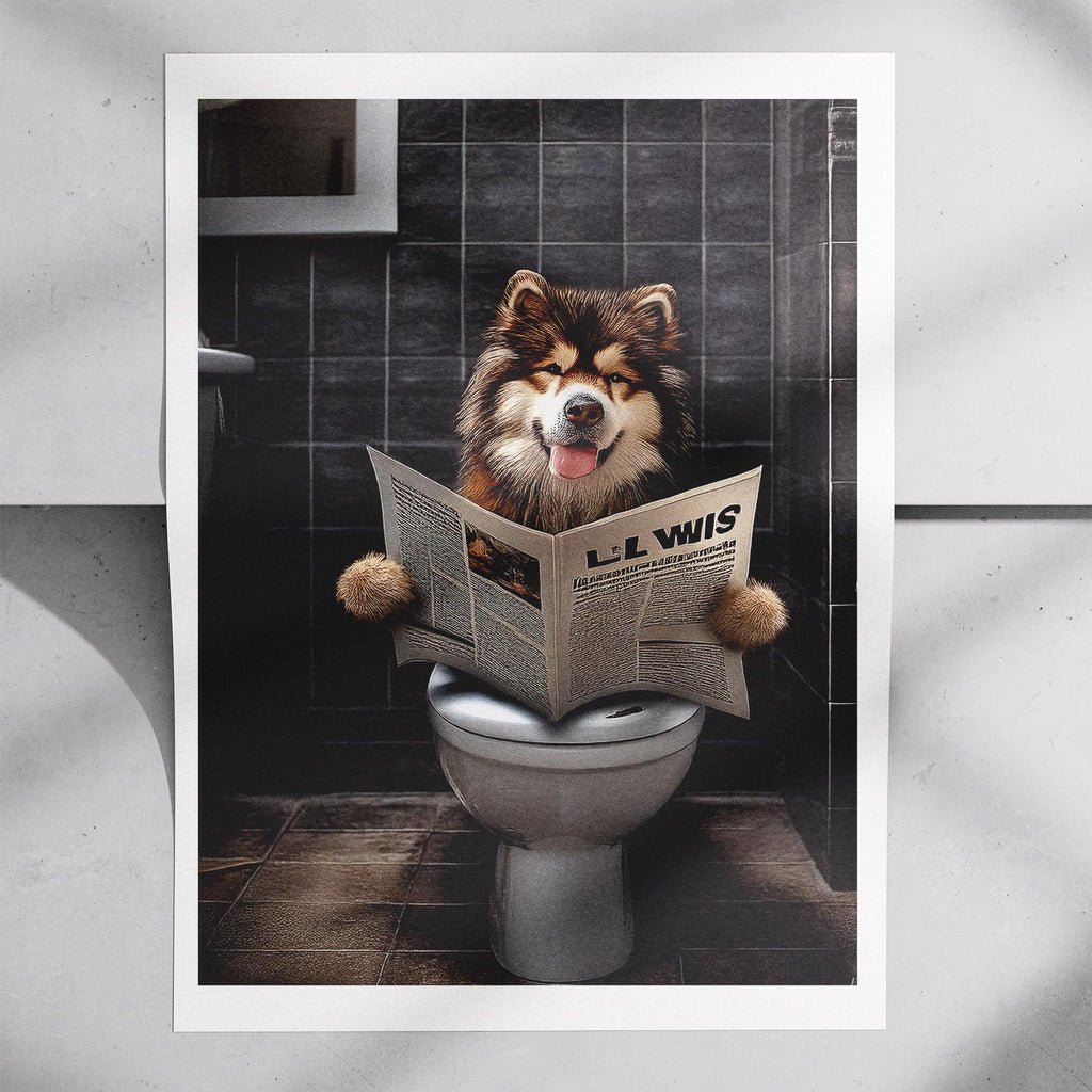 Alaskan Malamute Toilet Humour Dog Series 1 image 7