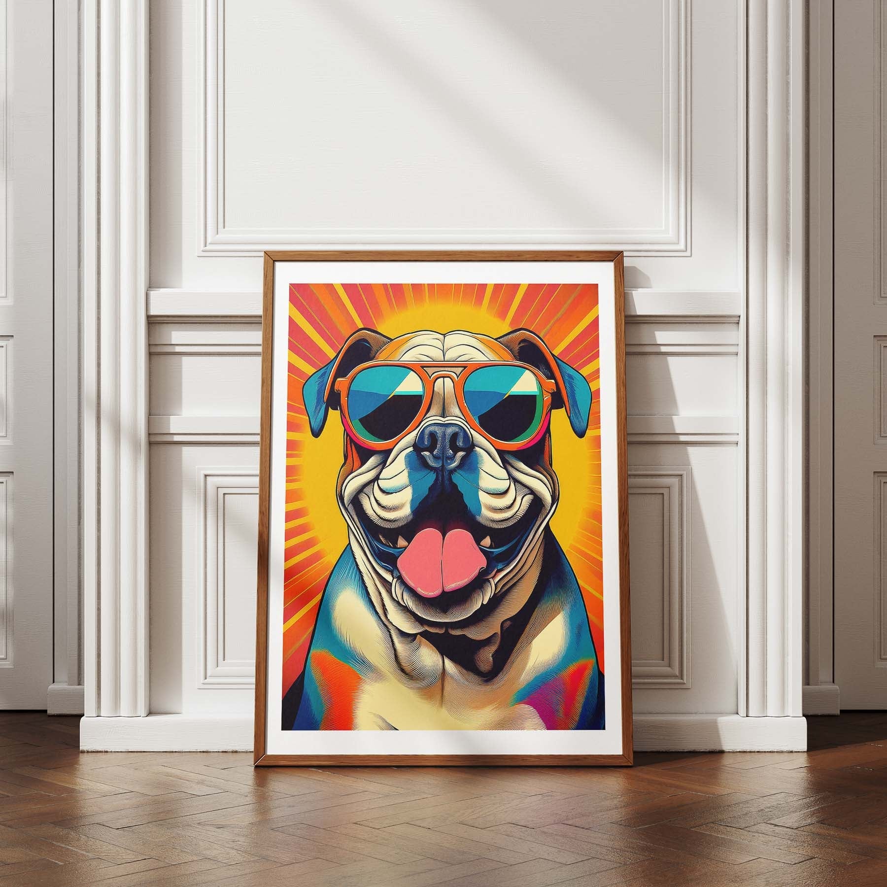 Bull Dog In Colourful Sunnies 2 image 4