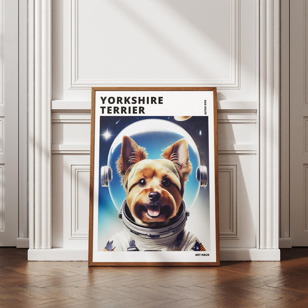 Yorkshire Terrier Astronaut Dog Series with Text Astro Dog image 4