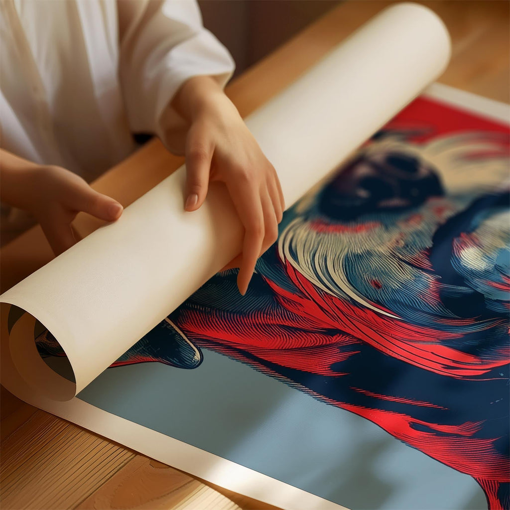 Schnauzer HOPE Series Inspired by the Obama Poster image 1