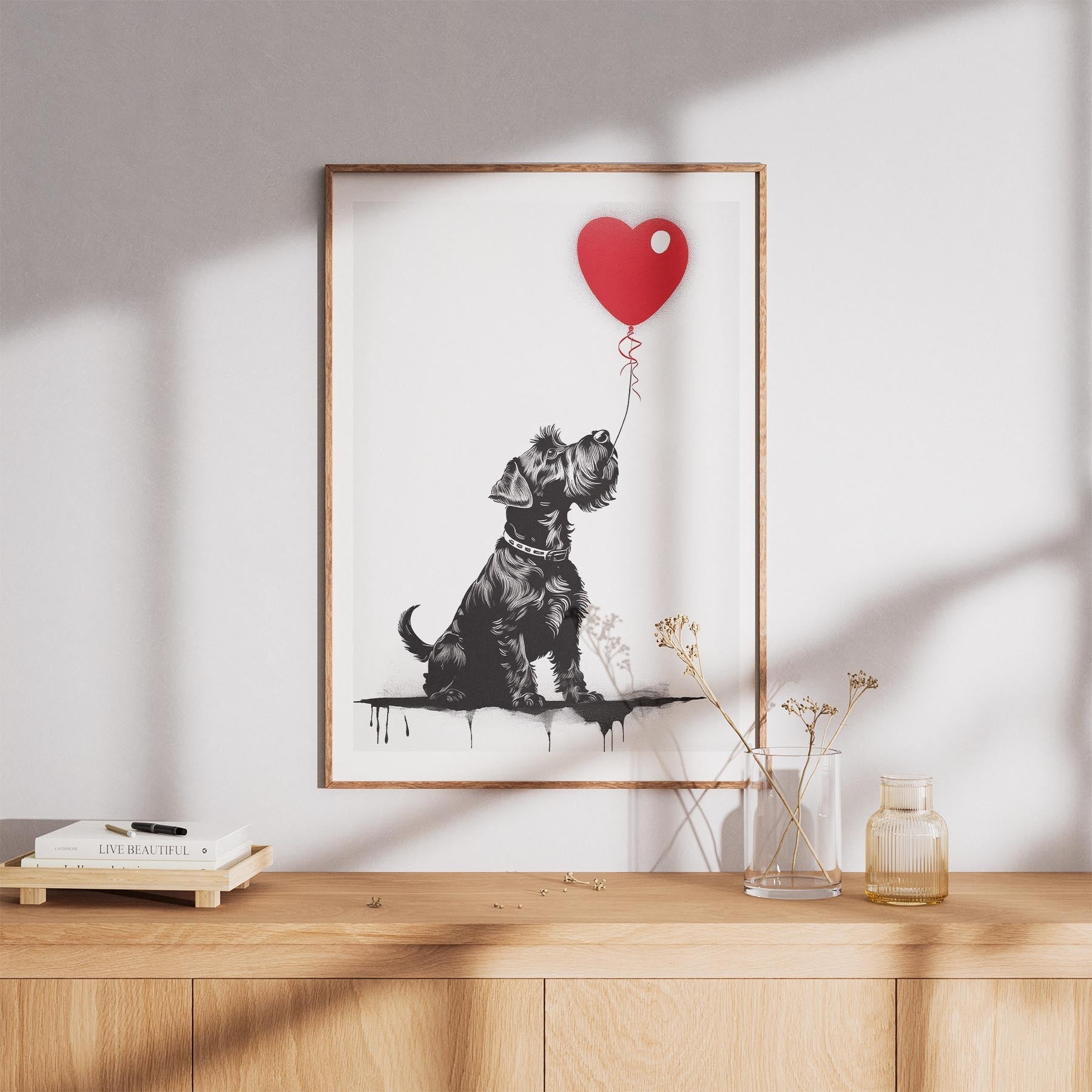 Schnauzer DOGSY Series inspired by the Art of Banksy image 8